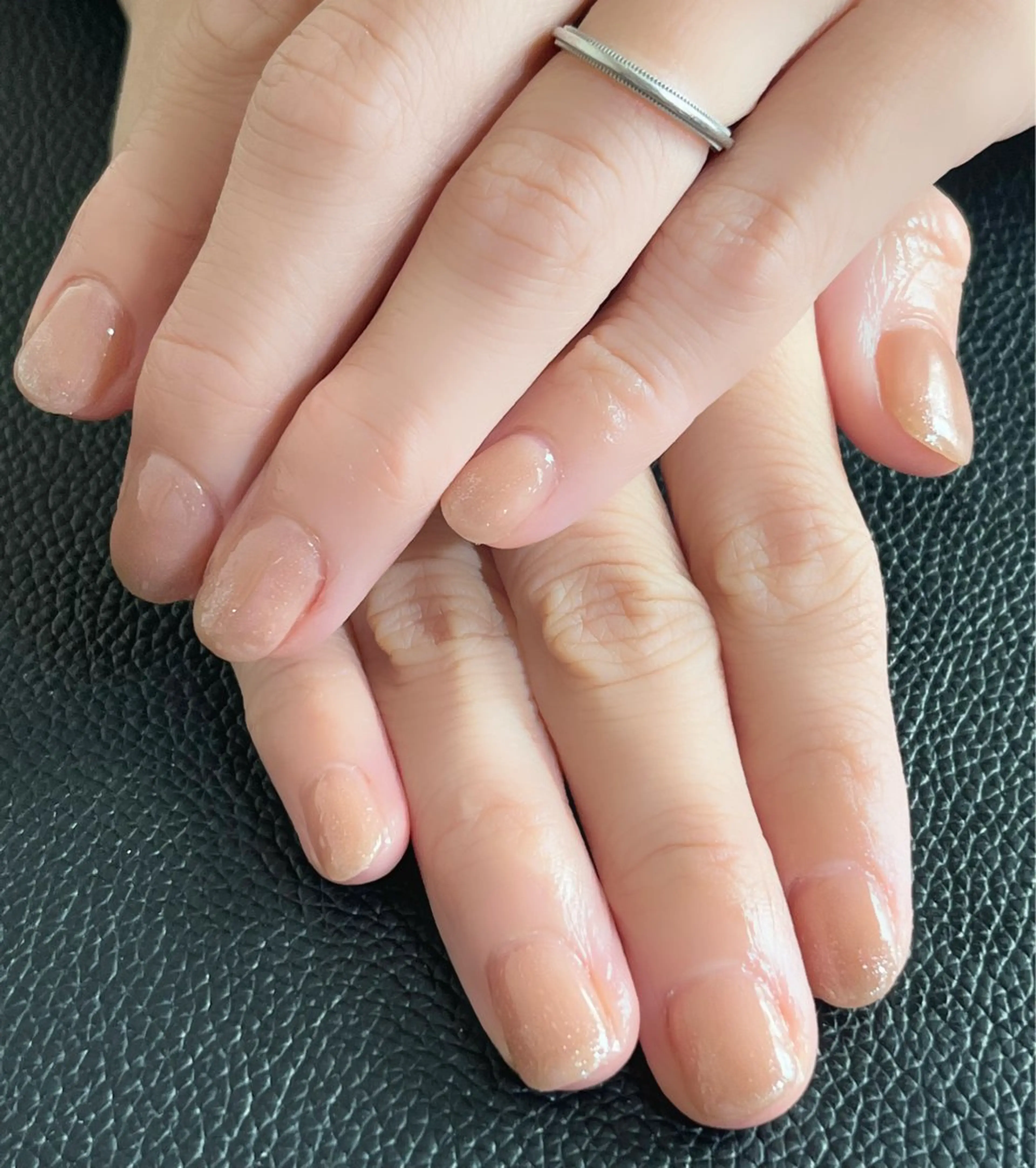 ネイル グラデーション ラメ(グリッター) ラメグラデーション Nailsalon C.U.Eのネイルデザイン