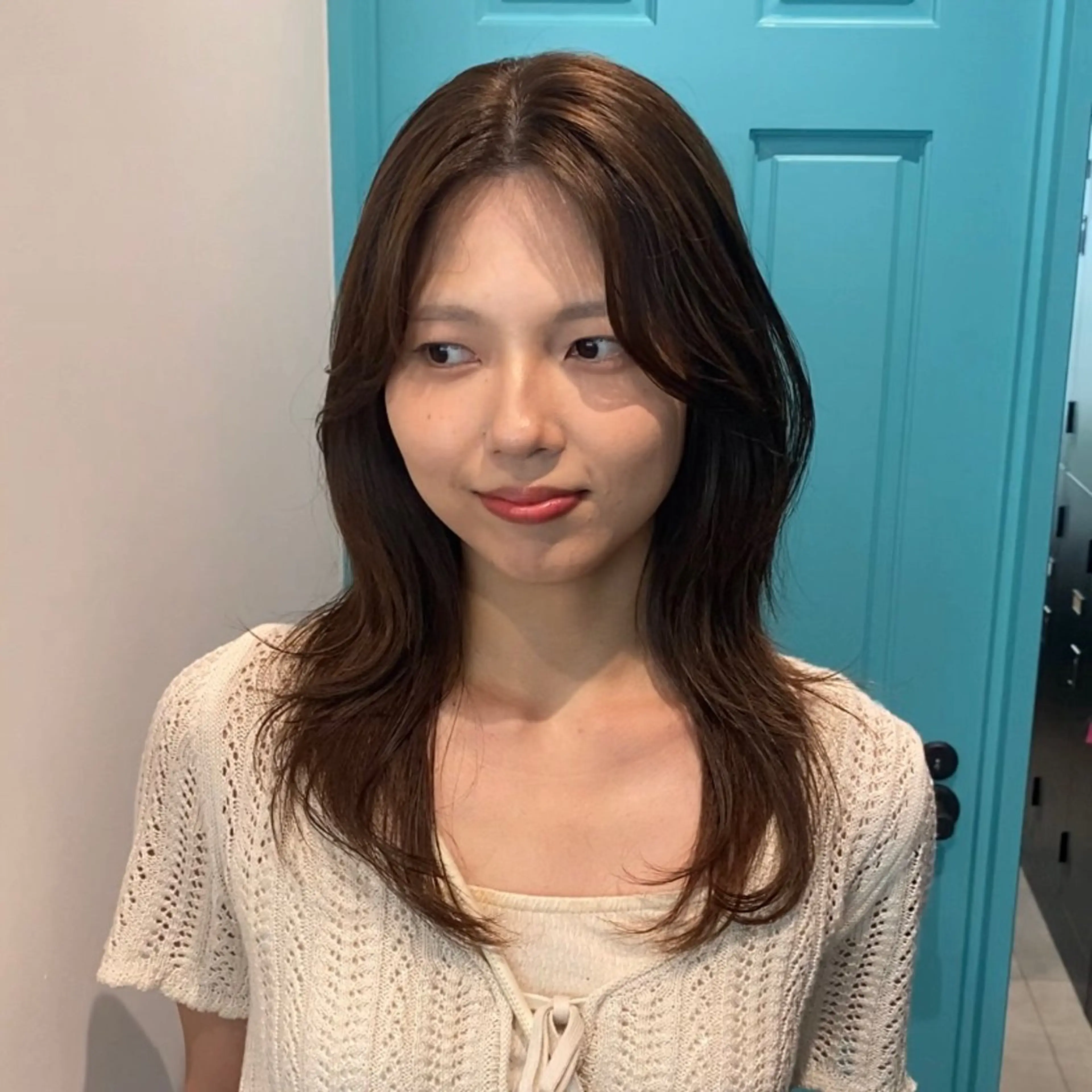 カラー ヘアカラー 韓国ヘア AINA🐱のヘアスタイル