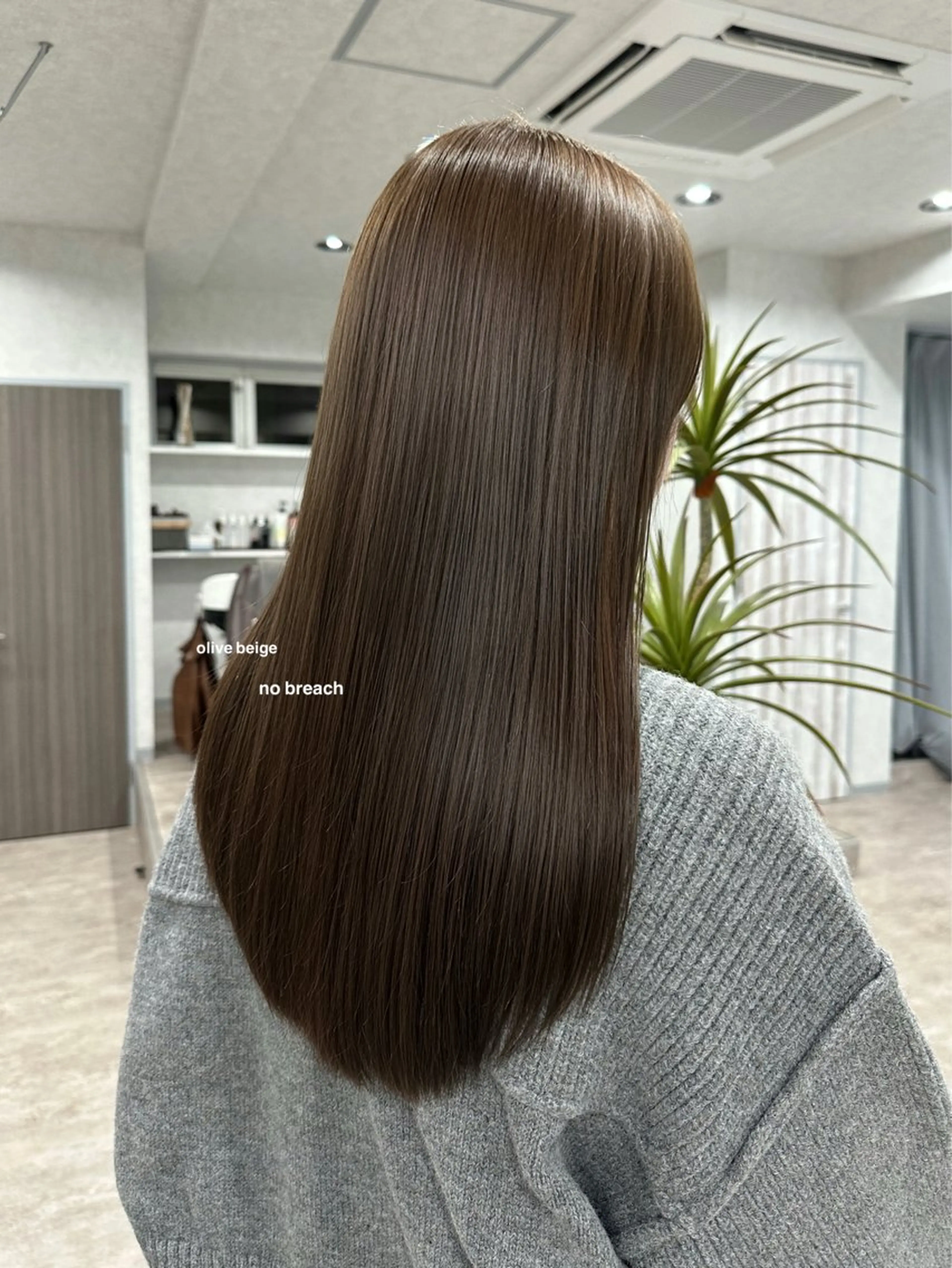 ロング カラー ヘアカラー トリートメント v-lab studio所属・韓国レイヤーカット/ 艶カラー/ noaのヘアスタイル