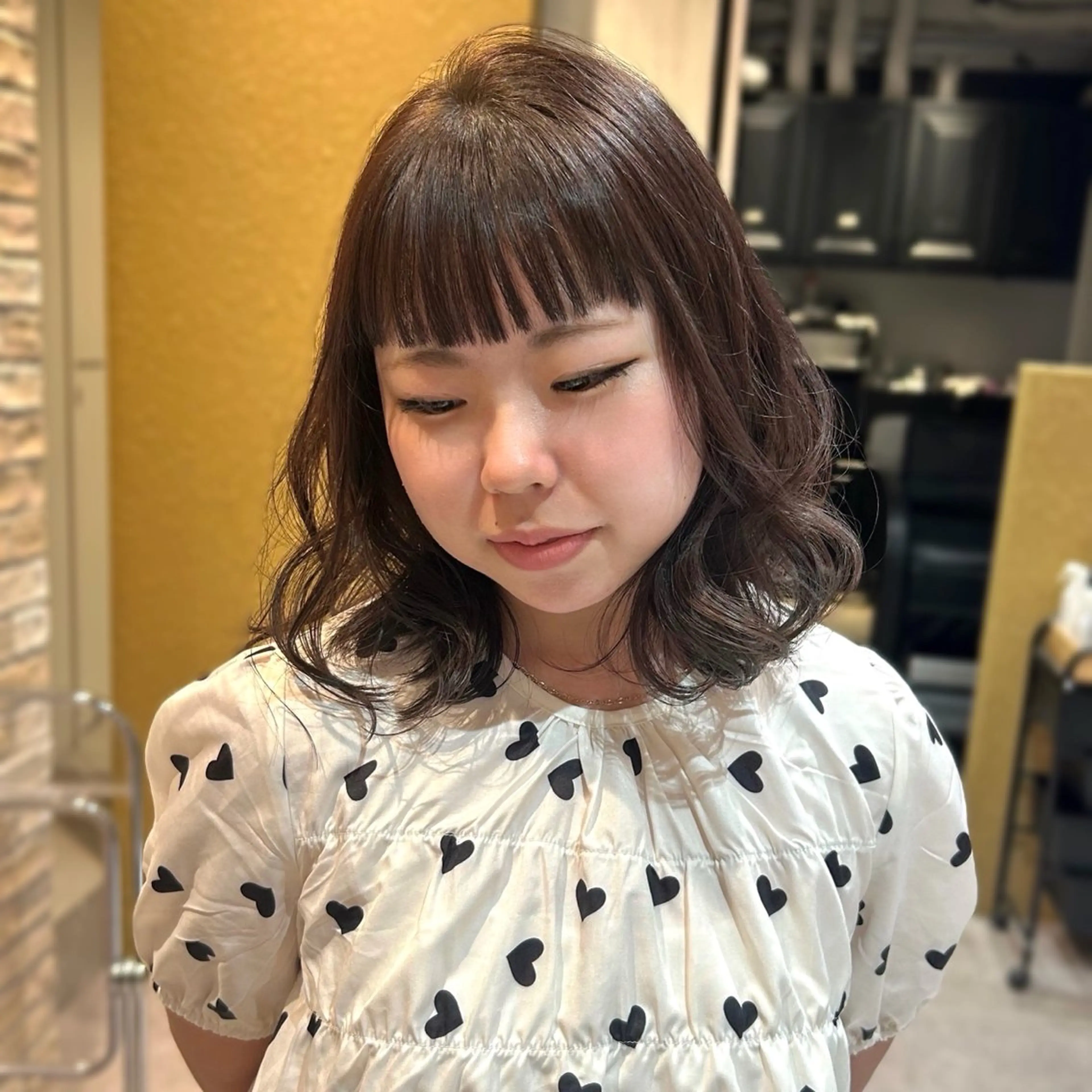 ミディアム カラー ヘアカラー 透明感カラー/ネイル COCORO🎀☘️のヘアスタイル
