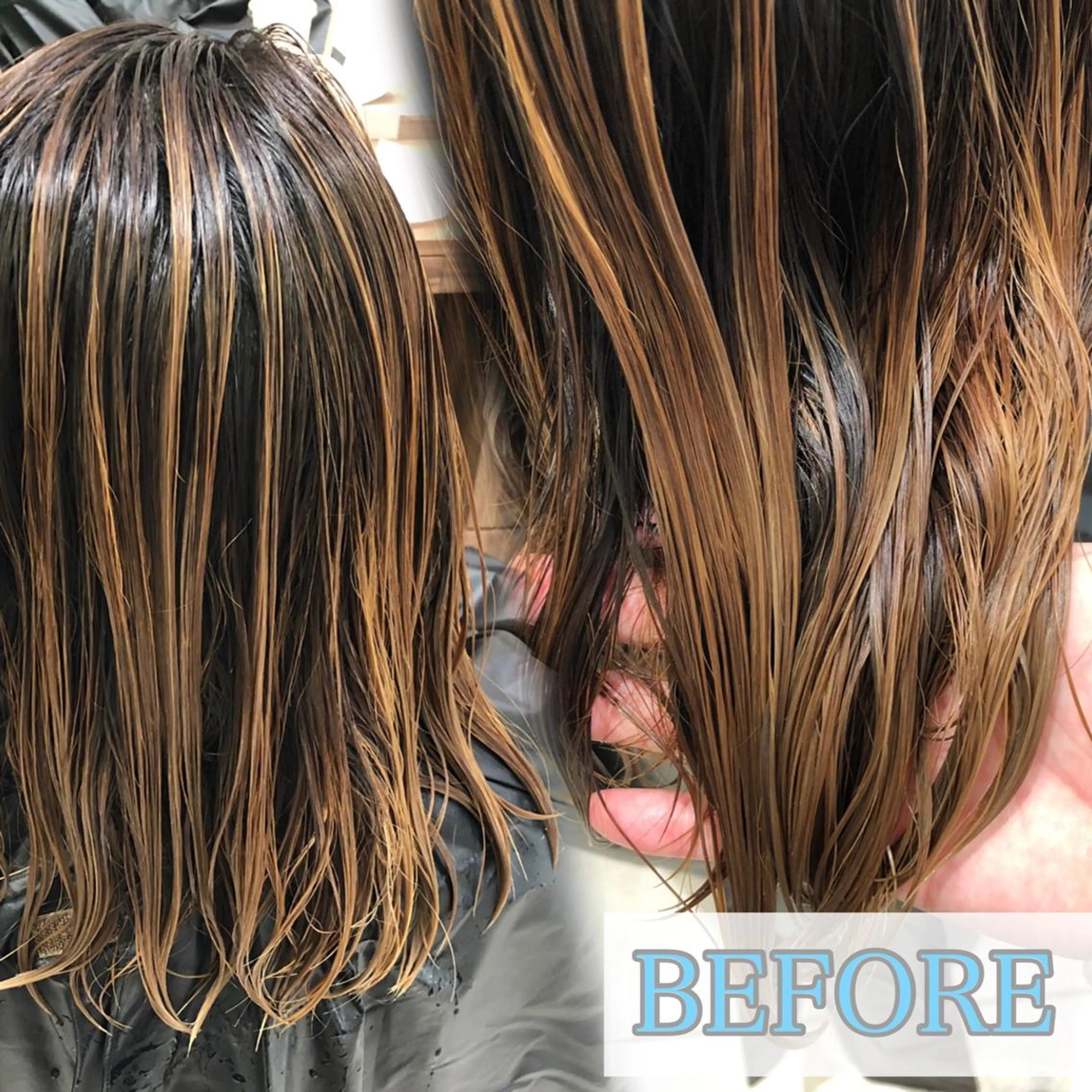 セミロング レイヤーカット 日野・八王子縮毛矯正 ワタナベリョウマのヘアスタイル