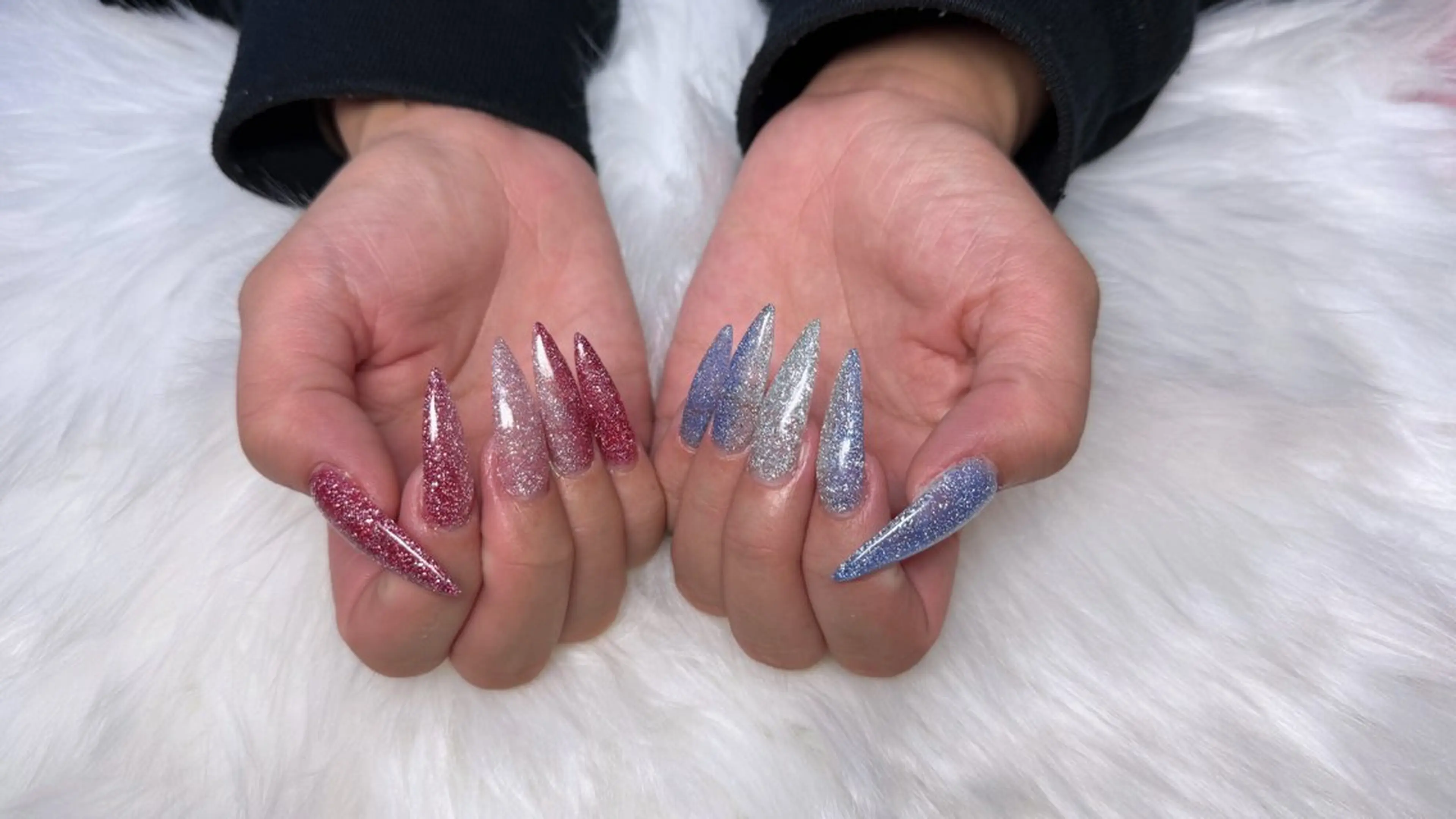 ネイル ハンドネイル ハンドケア 🎀うかん 🎀チップ長さ出しのネイルデザイン