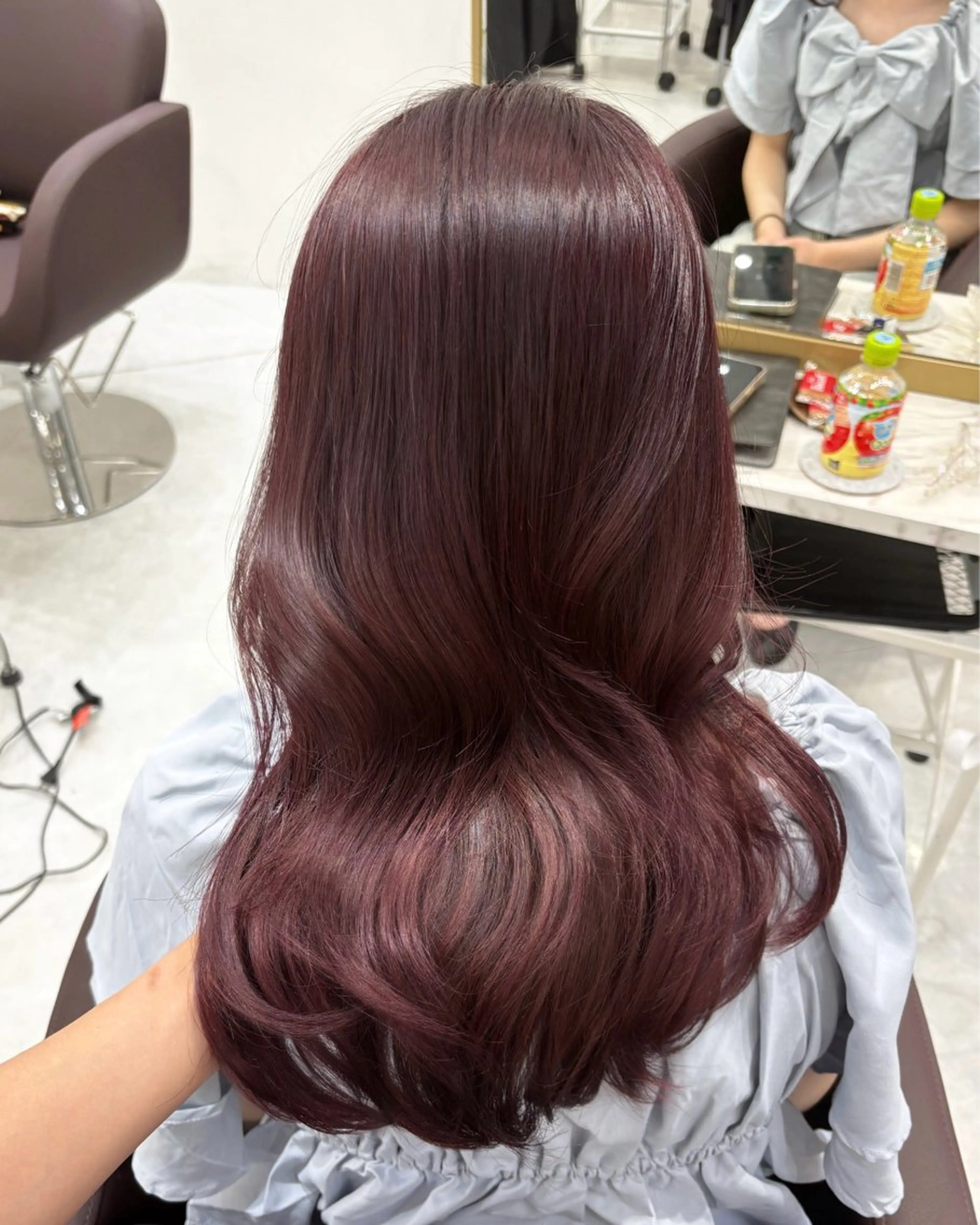 セミロング カラー ブリーチ ダブルカラー ブリーチなしカラー ヘアカラー 横浜美容室/透明感 カラー/レイヤーのヘアスタイル