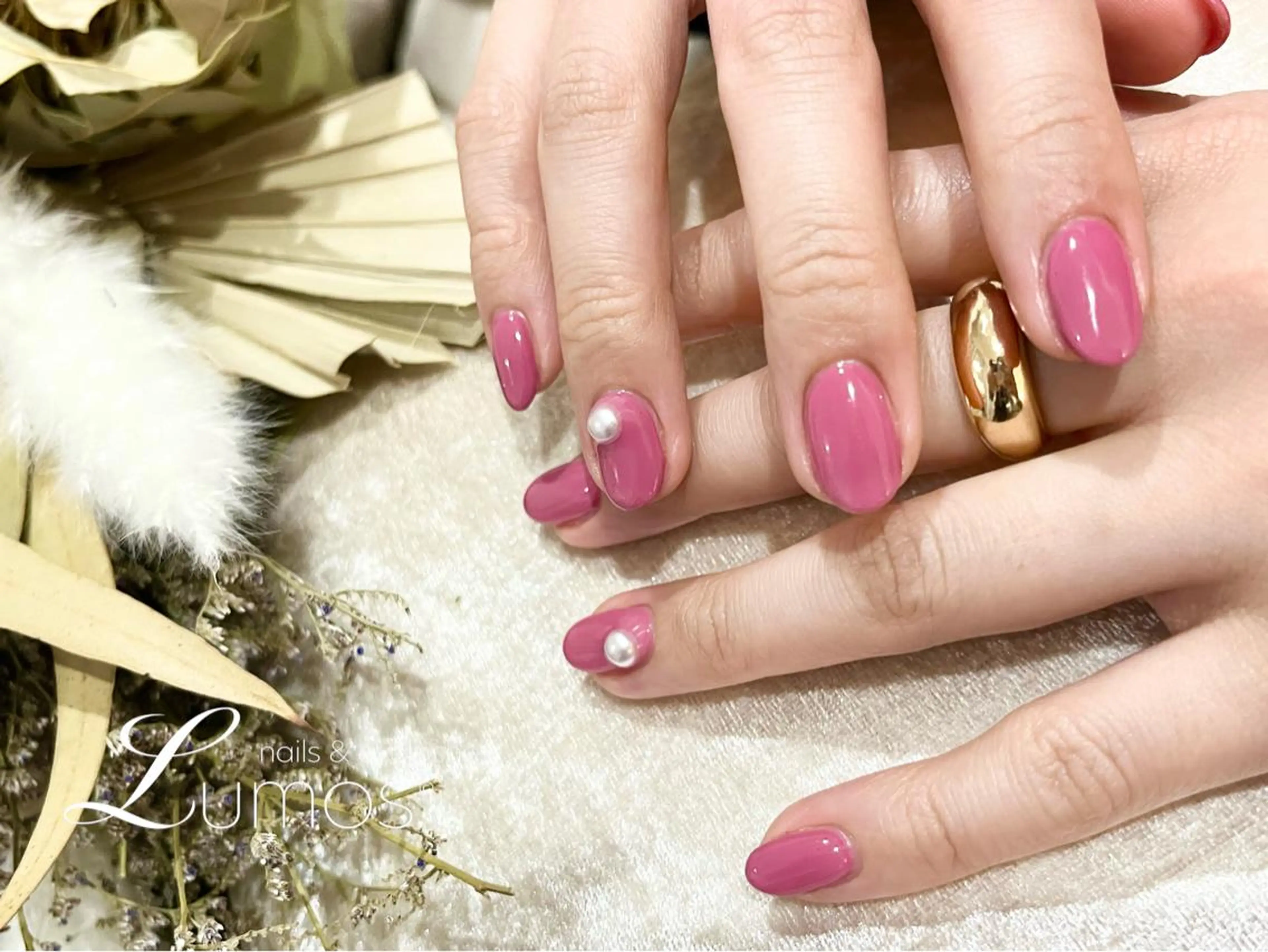ネイル ピンク 春ネイル ハンドネイル Lumos/nail &eyelashes桜川店所属・Lumos Annのネイルデザイン