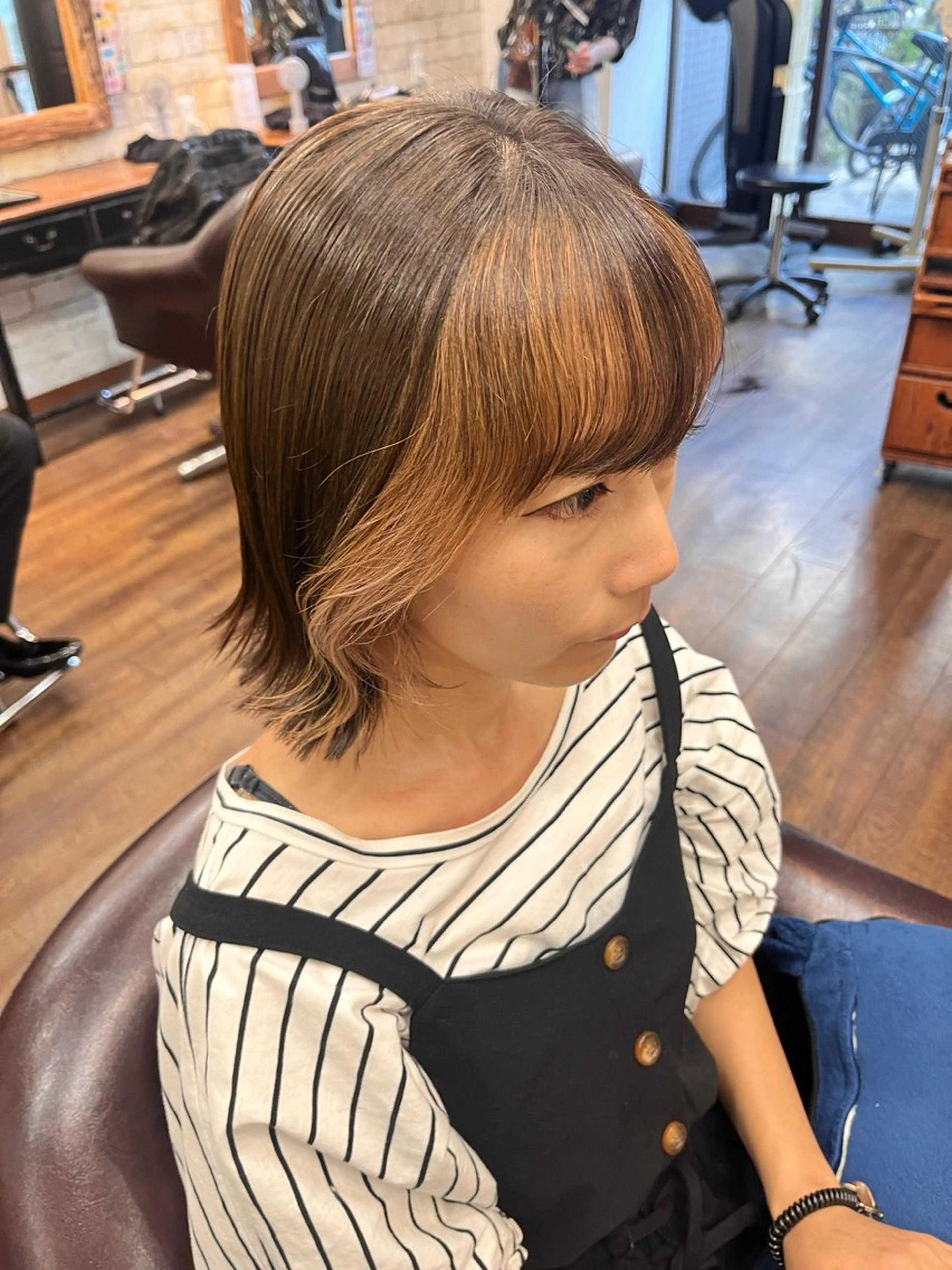 ミディアム カラー 💠西山果琳💠 マツパモデル募集のヘアスタイル
