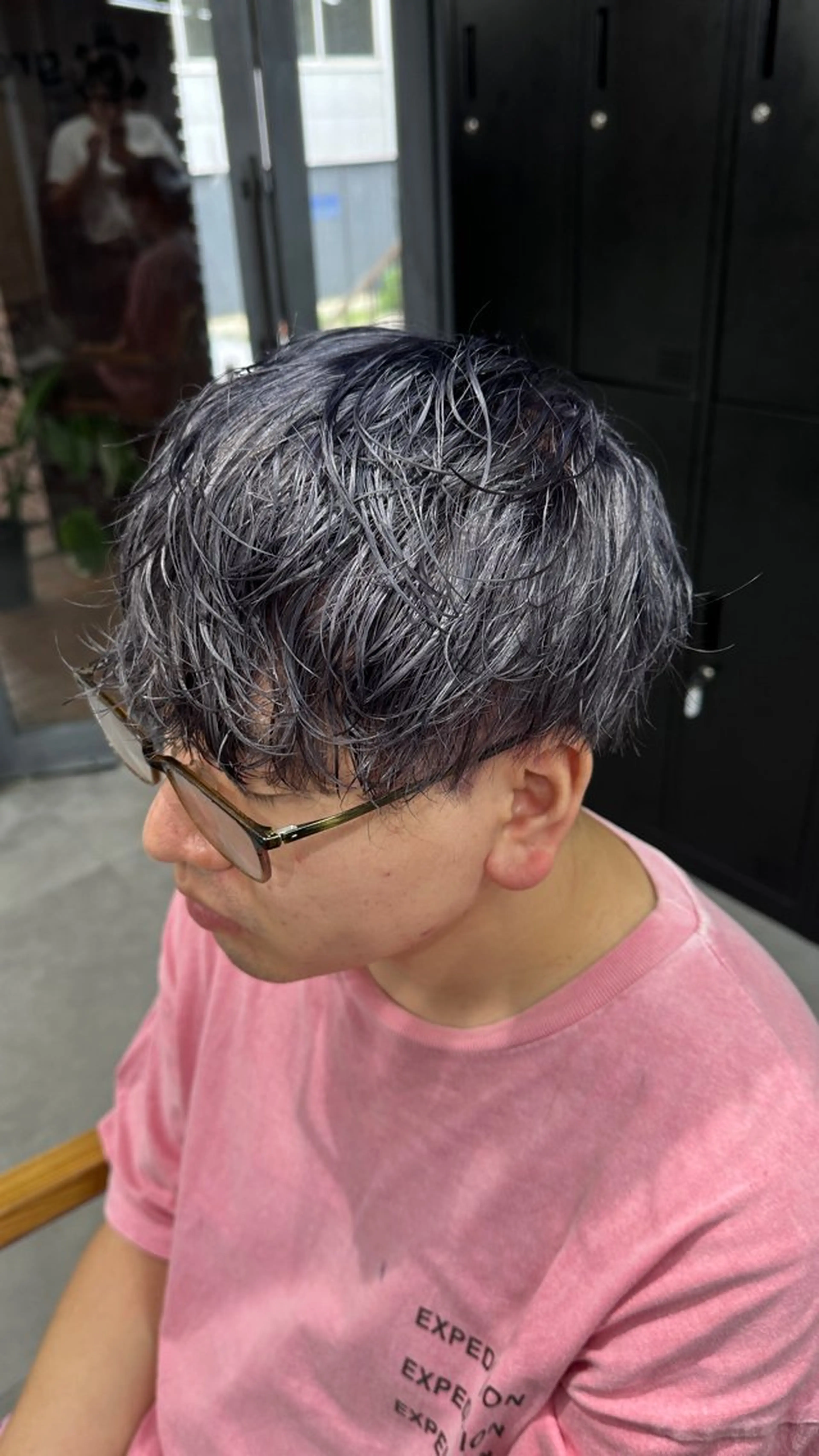 カラー メンズ ヘアカラー トリートメント YUNA★ メンズパーマのヘアスタイル