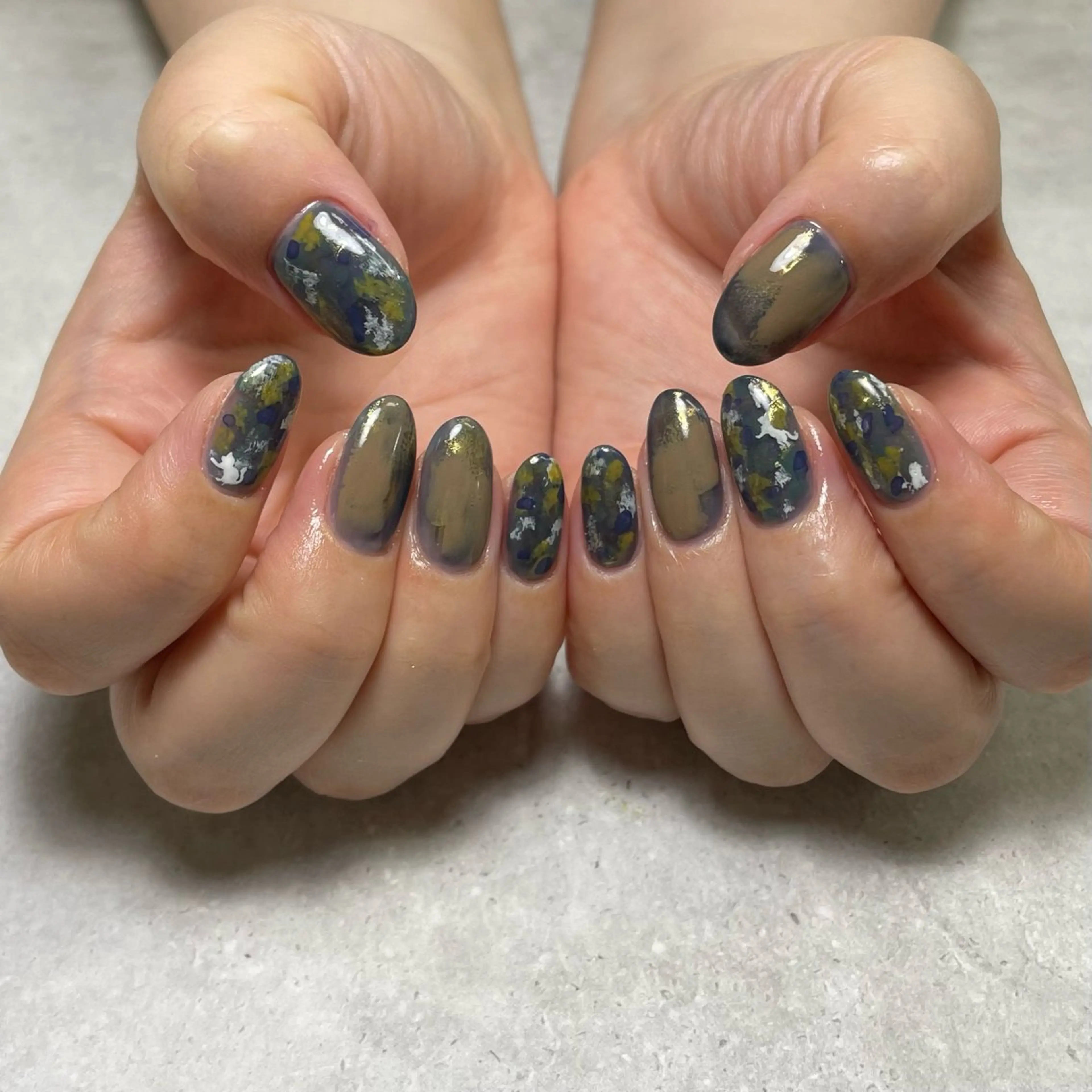 ネイル ブルー Rili Hondaのネイルデザイン