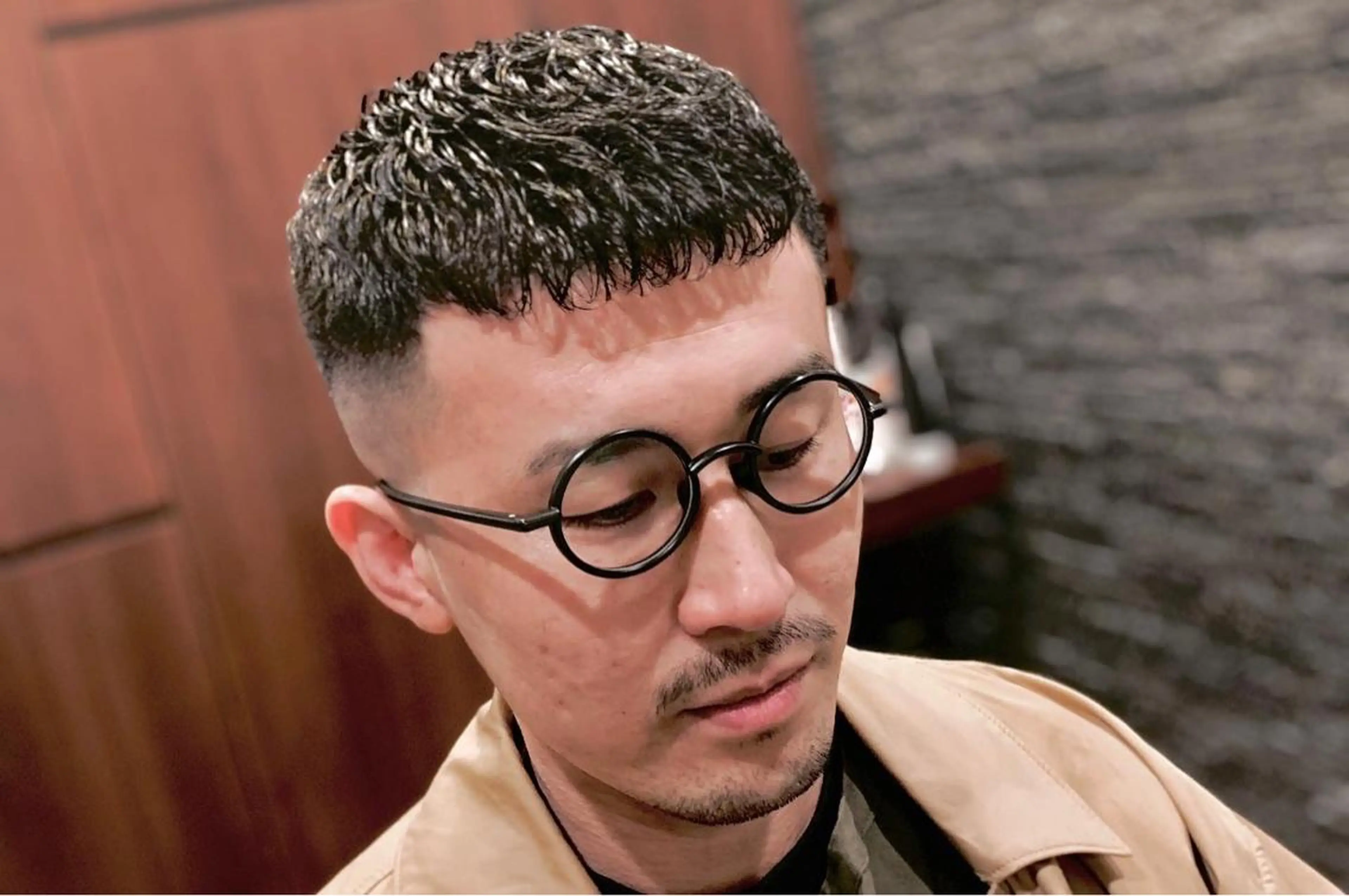 ショート パーマ メンズ HIROGINZA ヒロ銀座 青山所属・マツオ リュウホウ🐉のヘアスタイル