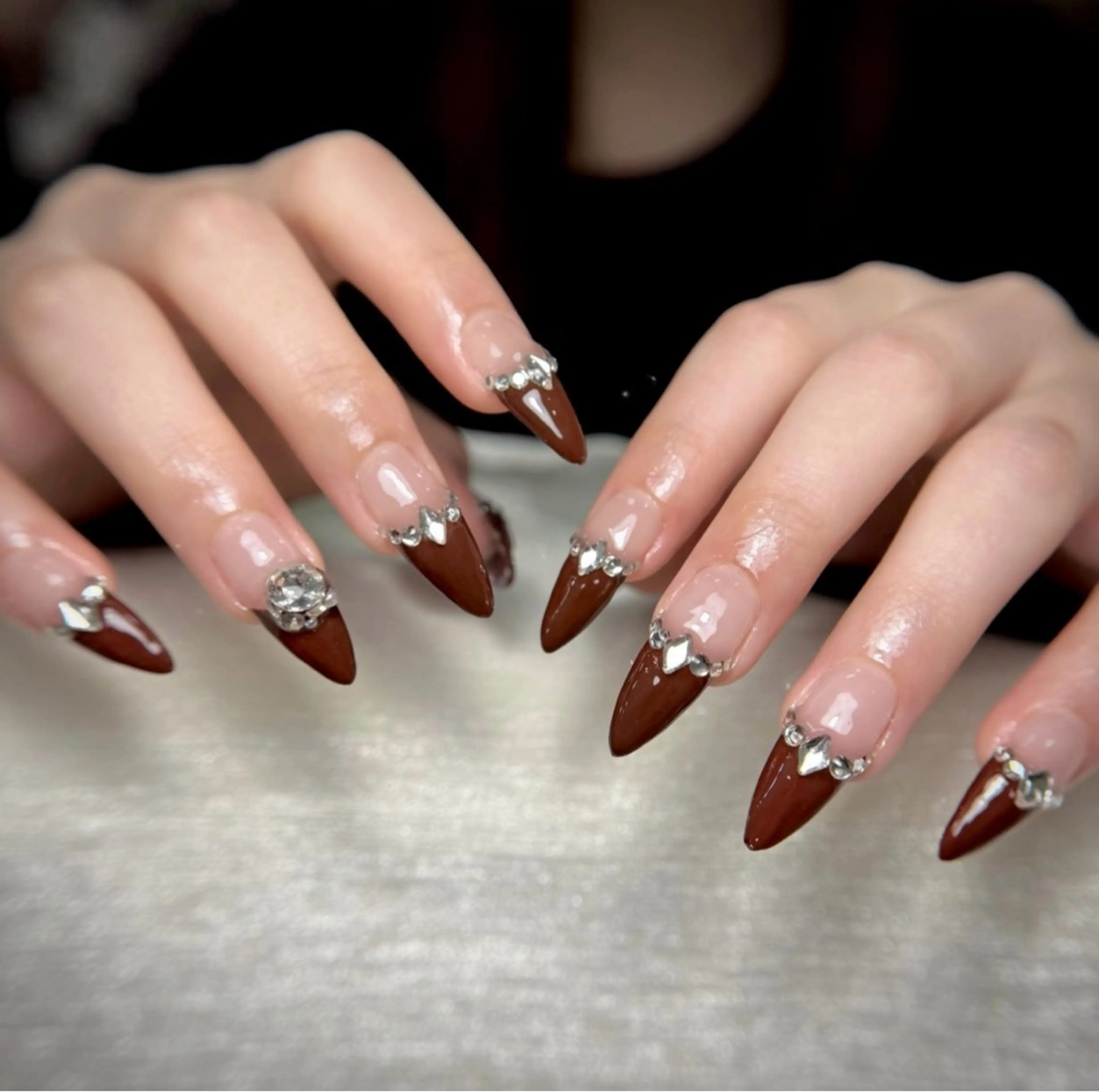 ネイル アートネイル 成人式 ジェルネイル ニュアンスネイル ネイルチップ Kora Nailのネイルデザイン