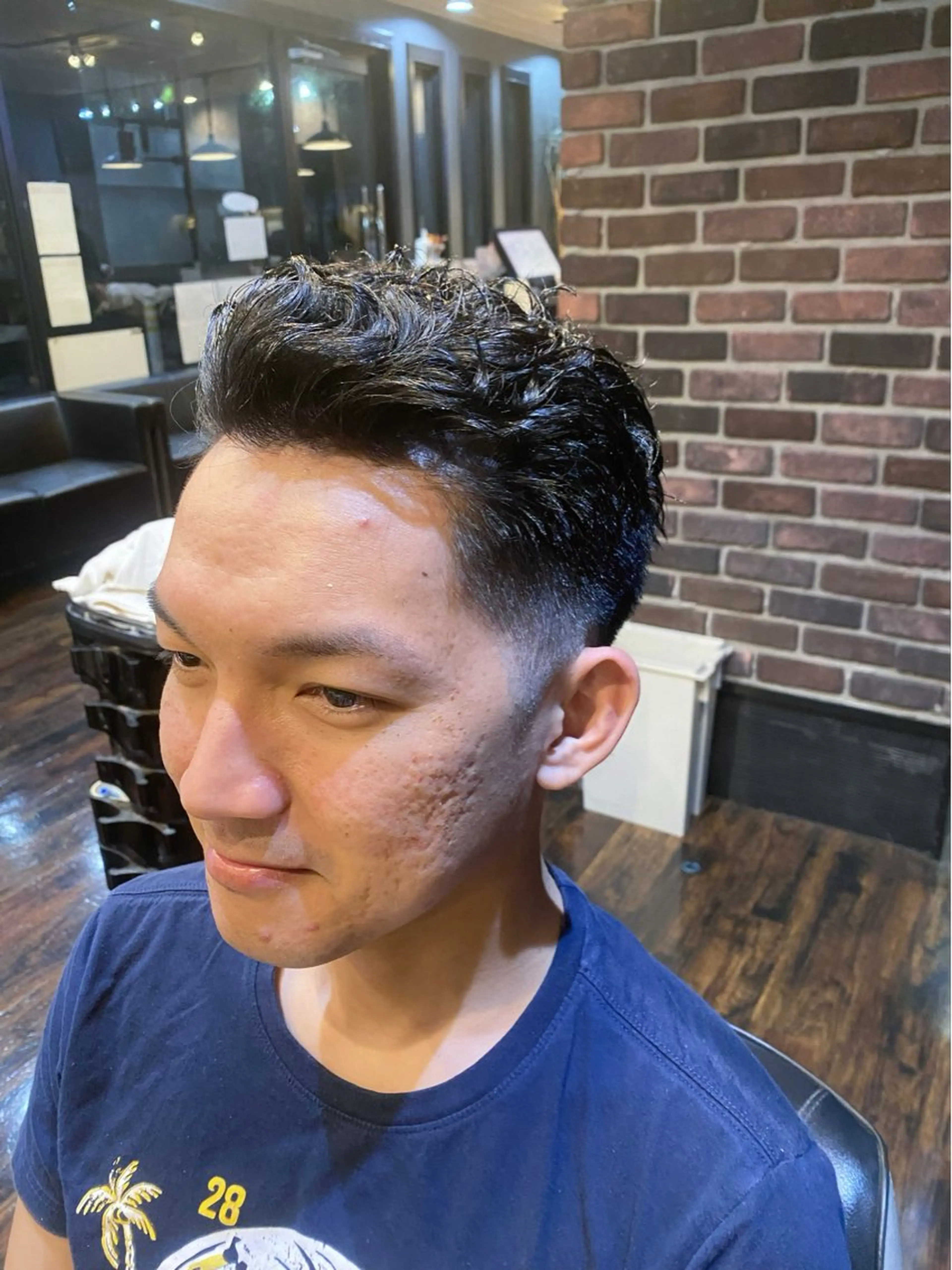 ショート メンズ メンズパーマ カット パーマ 🌟夜から通える🌟 メンズ専門店長RENのヘアスタイル