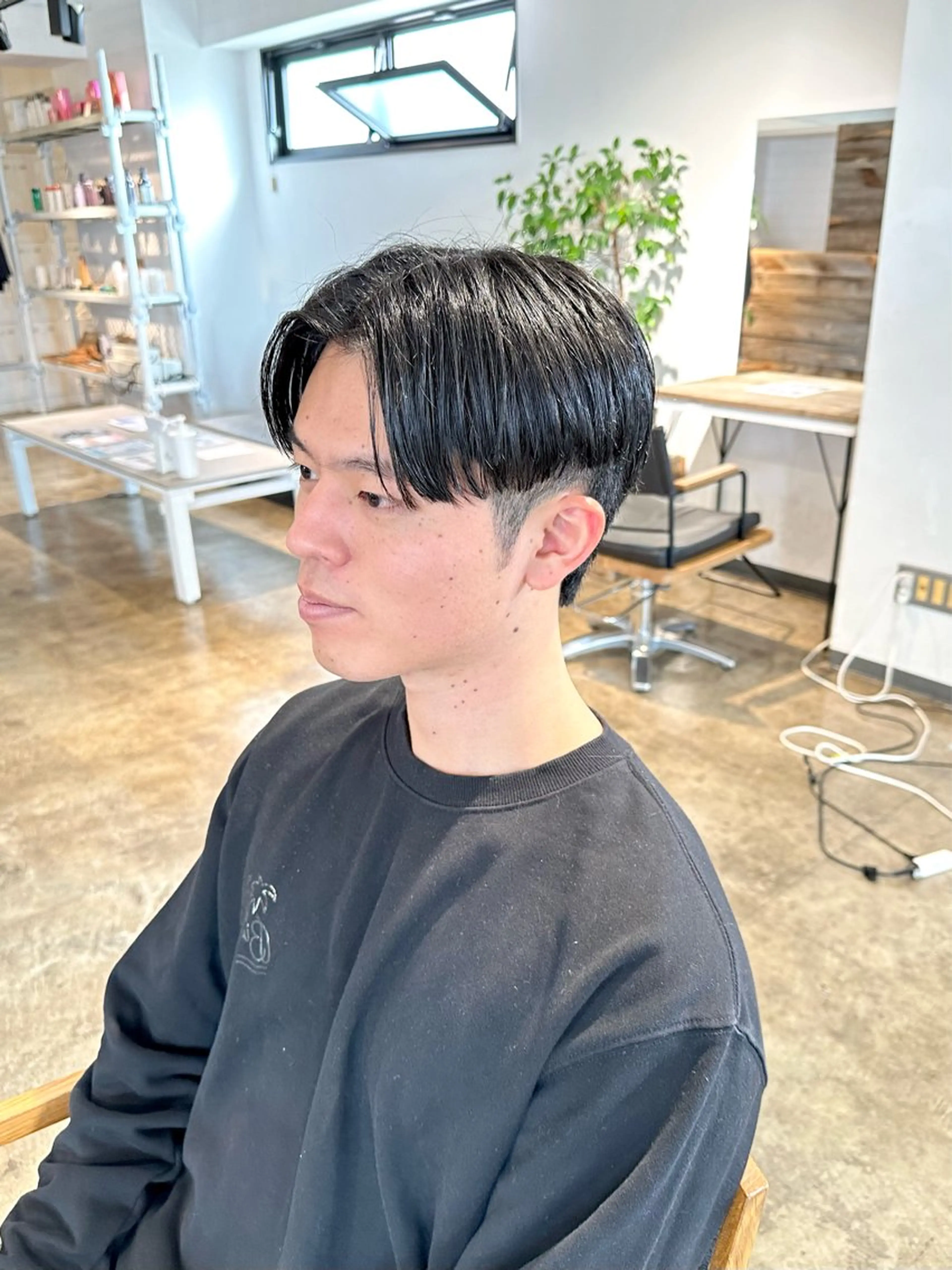 メンズ センターパート メンズ韓国風 韓国マッシュ マッシュ 刈り上げ カット 骨格補正施術/メンズ 専門美容師/YUYAのヘアスタイル