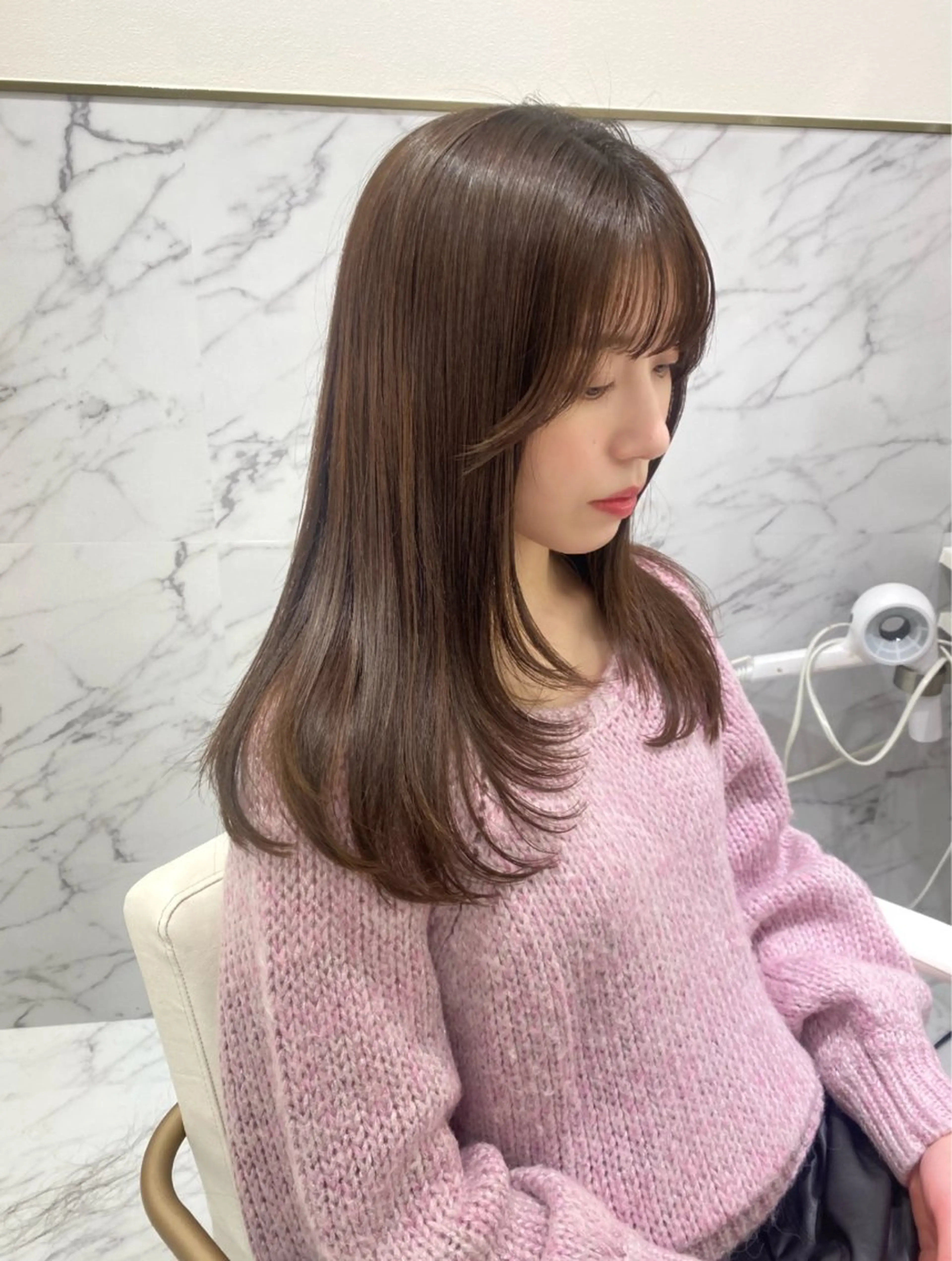 ロング カット ヘアカラー トリートメント La fith hair lov.所属・Okamura Chisatoのヘアスタイル
