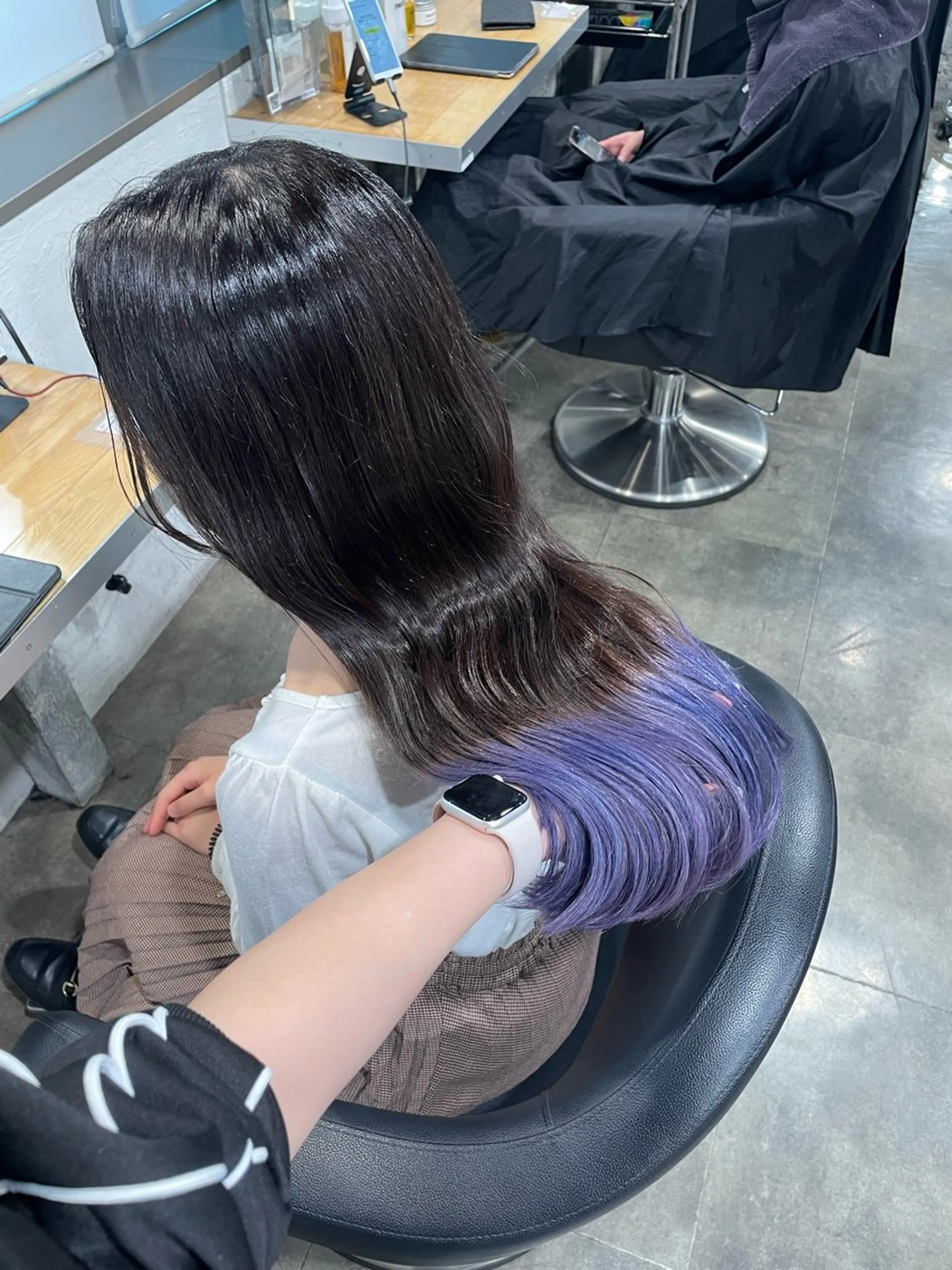 ロング カラー ハイトーンブロンド 横浜💞ミオのヘアスタイル