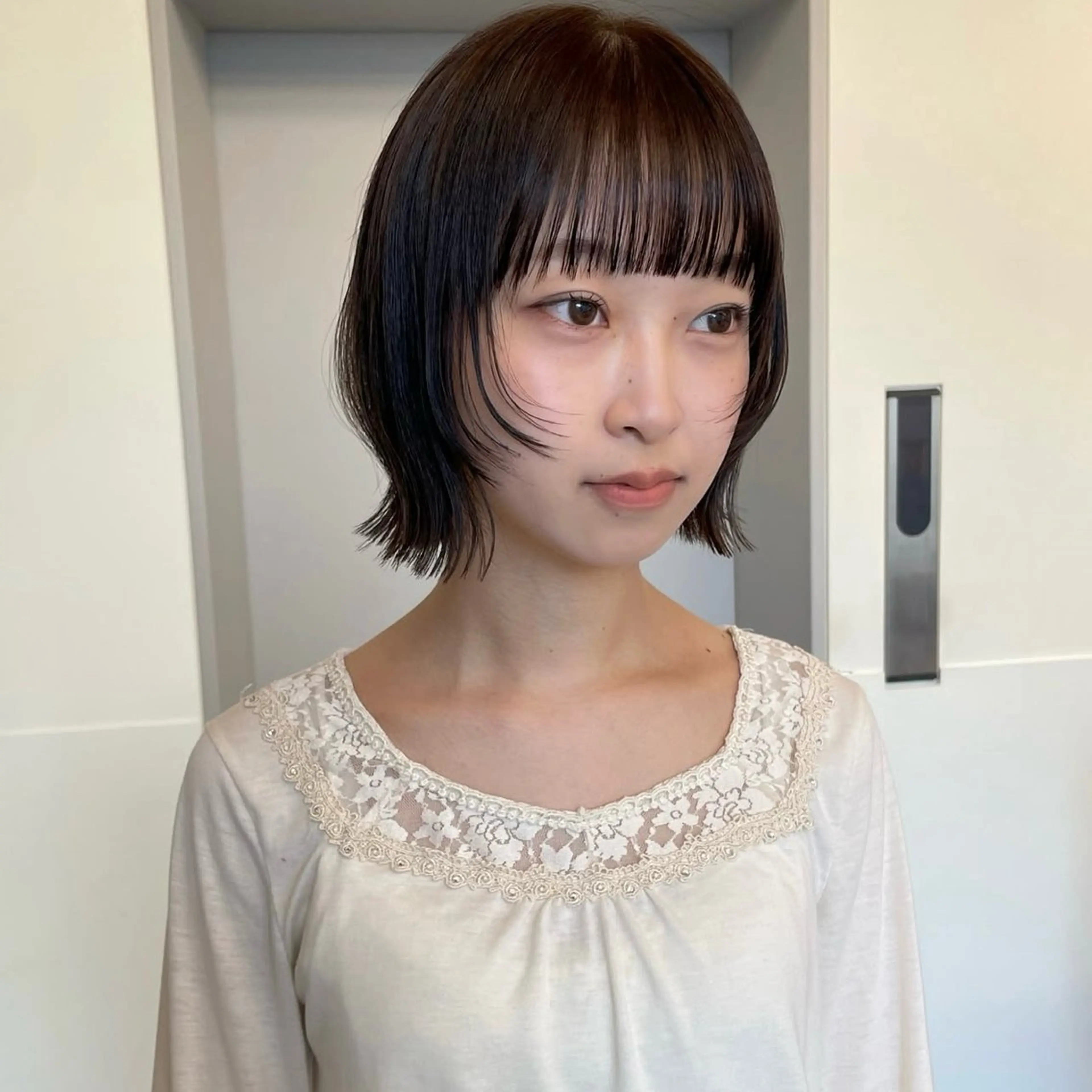 ミディアム ボブ レイヤーカット/暖色 カラー/mao🎀のヘアスタイル