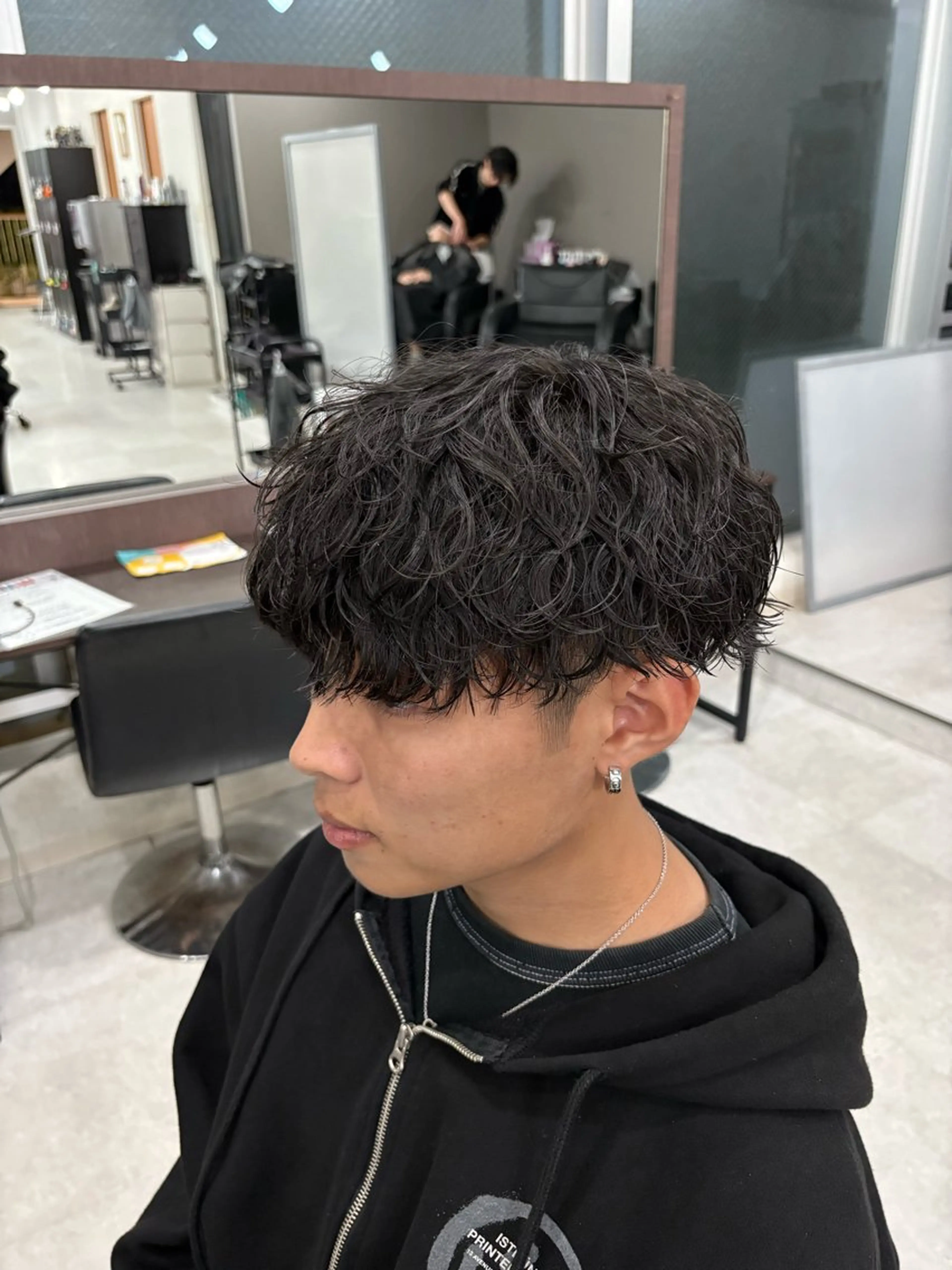 パーマ メンズパーマ特化 園田 楓莉のヘアスタイル