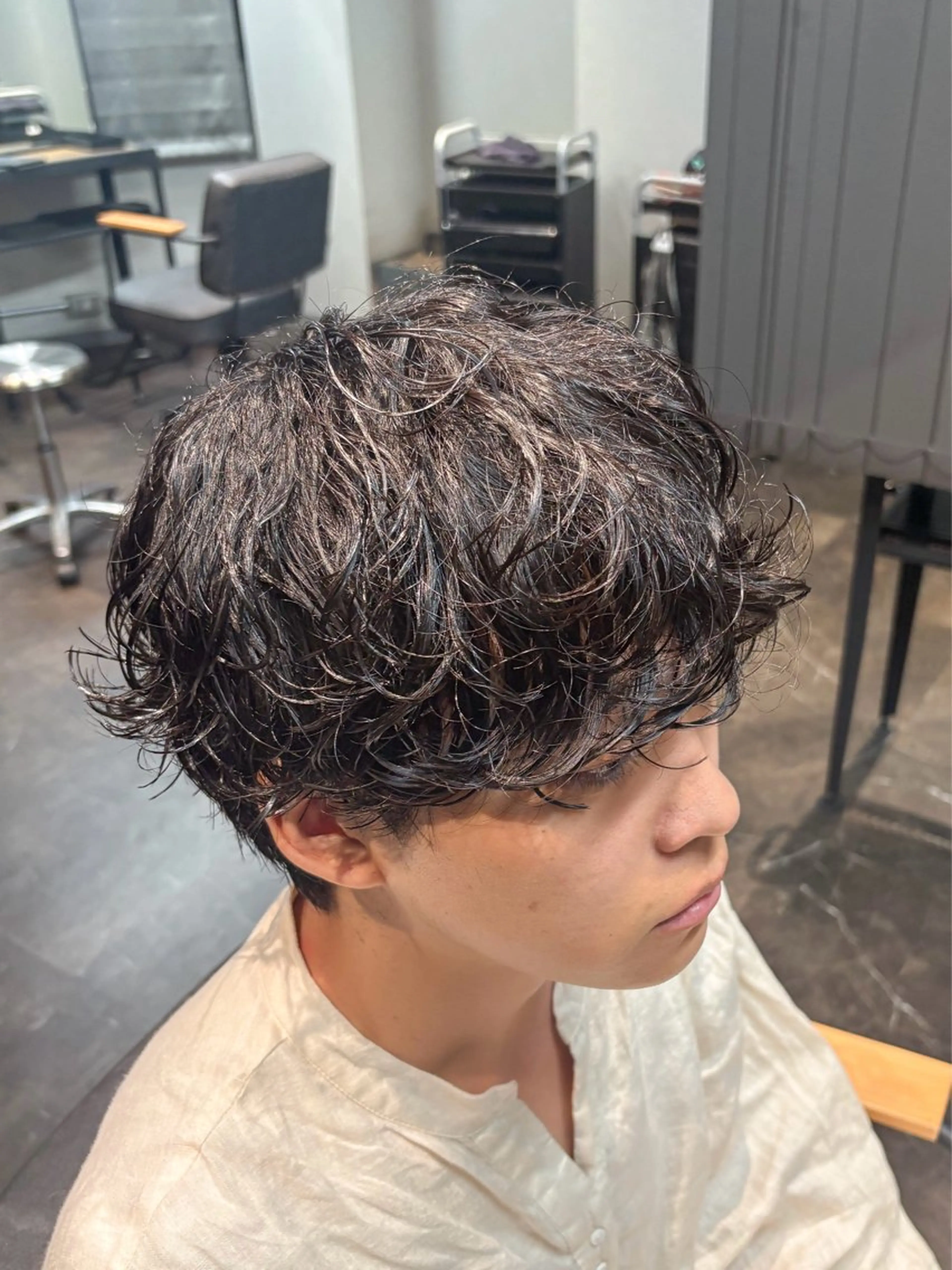 ショート カラー パーマ メンズ カット パーマ 🎧シャドウパーマ/ SOUMA🎧のヘアスタイル