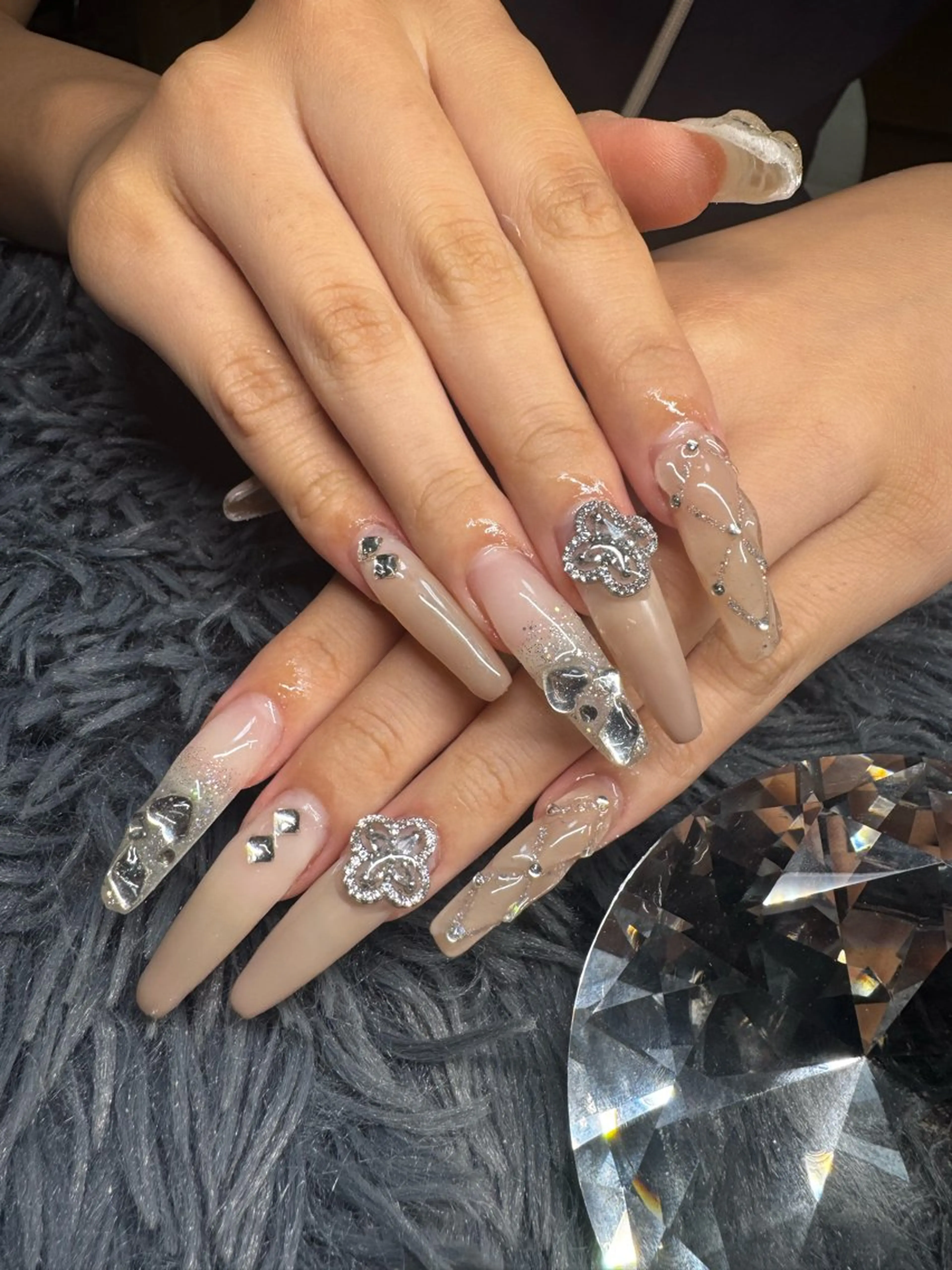 ネイル 長さ出し ロングネイル ネイルチップ nail nanaのネイルデザイン
