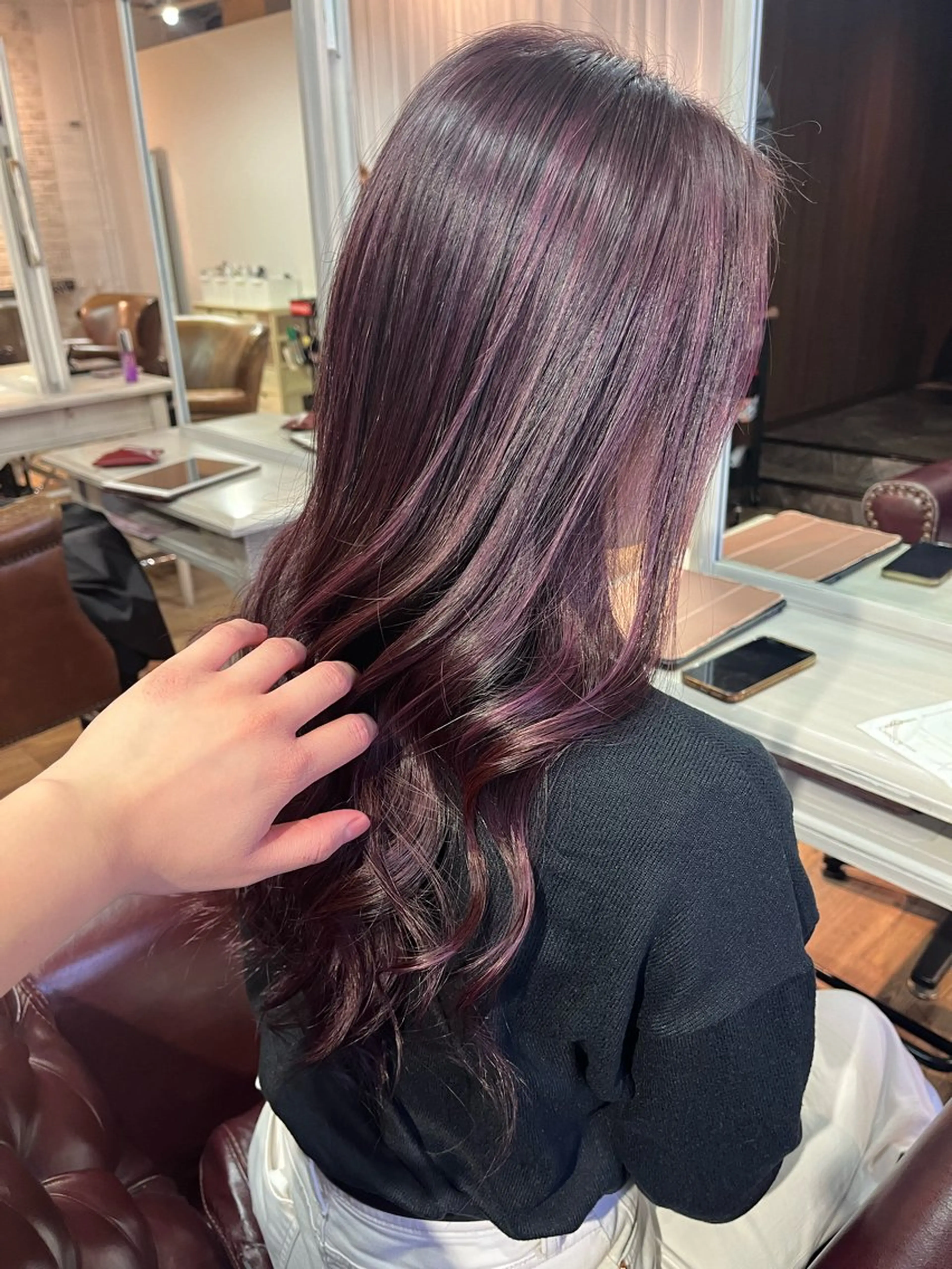 ロング カット ヘアカラー トリートメント ハイーンカラー/外国 人風カラー/ミノリのヘアスタイル