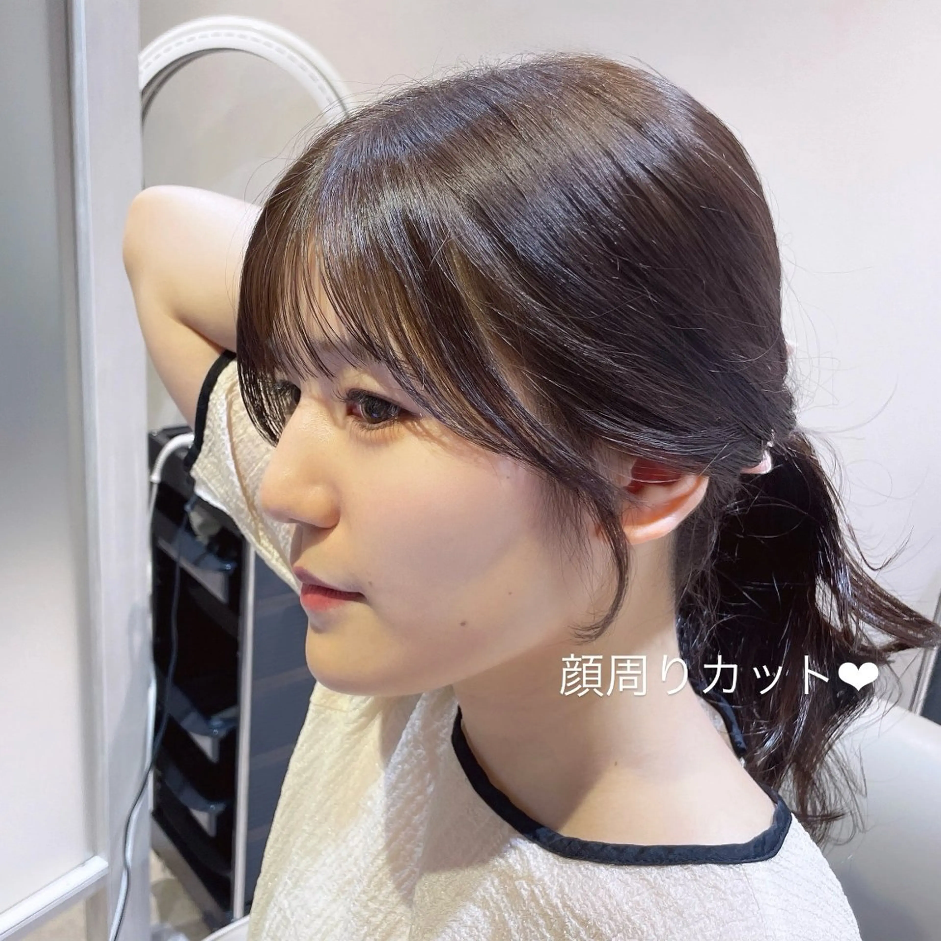 ミディアム 顔周りカット 似合わせカット カット ヘアカラー トリートメント 顔周り/レイヤー🎀 natsumiのヘアスタイル
