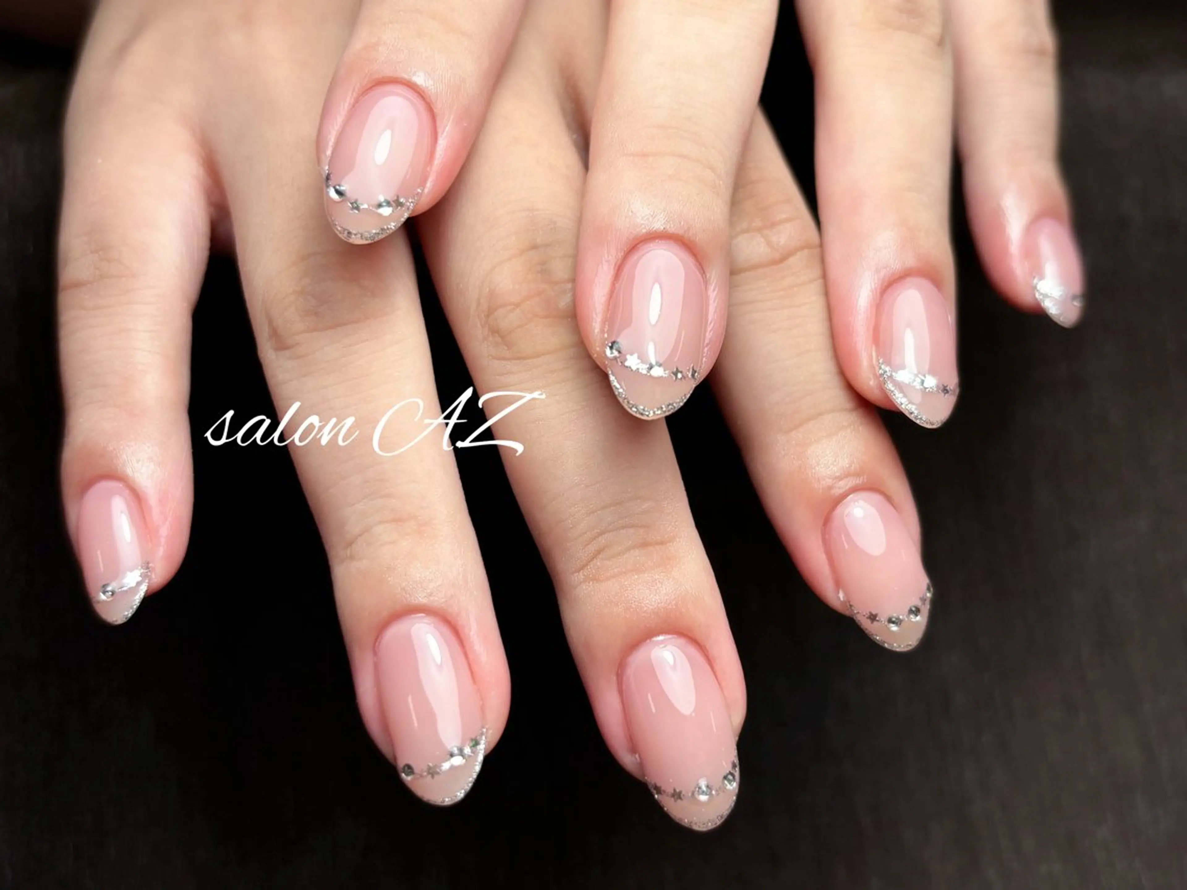 ネイル アートネイル 長さ出し フットネイル フレンチネイル ジェルネイル ハンドネイル salonAZ トップネイリストのネイルデザイン