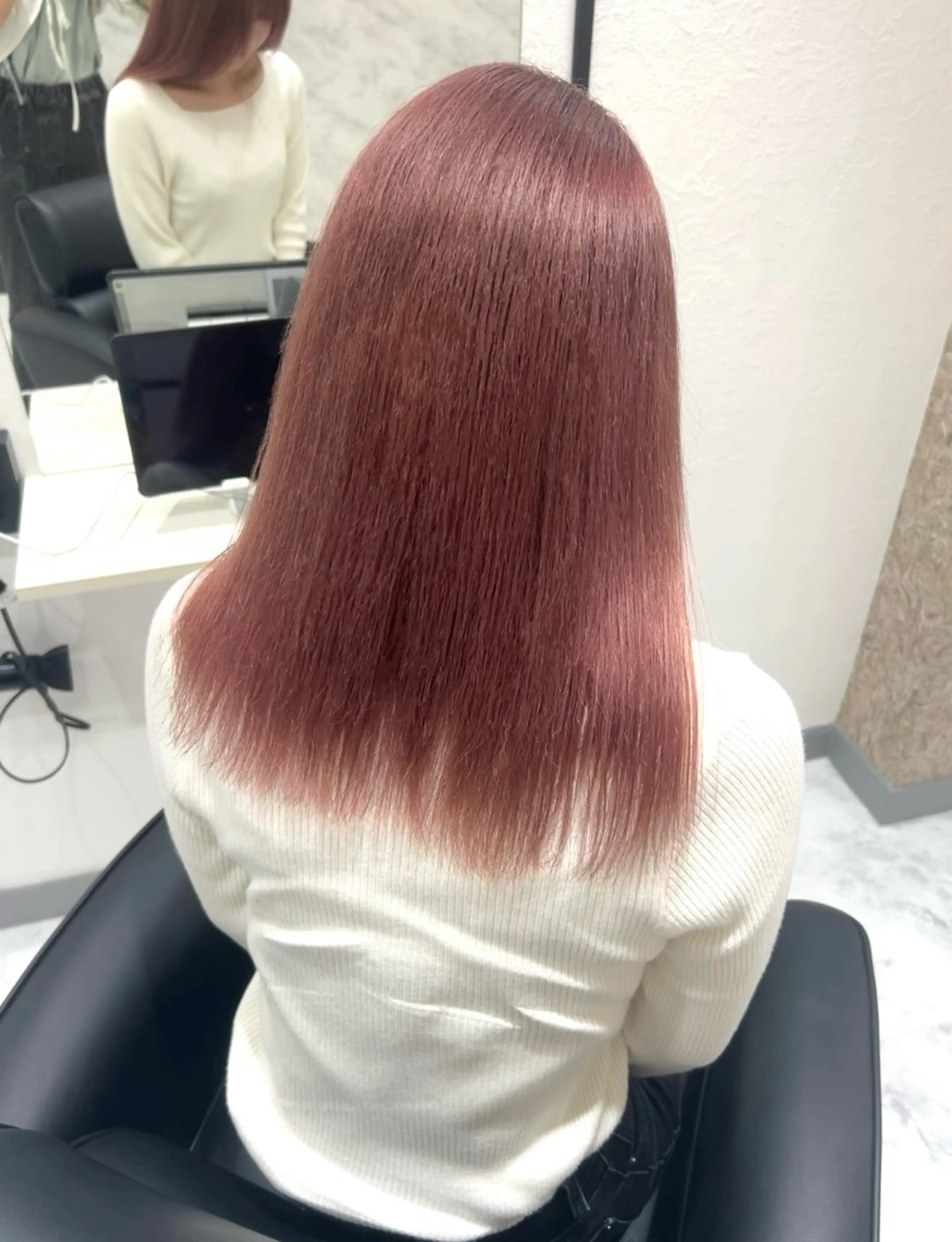 セミロング カラー カット ヘアカラー Via  京都烏丸所属・ハイトーン/ブロンド /レイヤー/りなのヘアスタイル