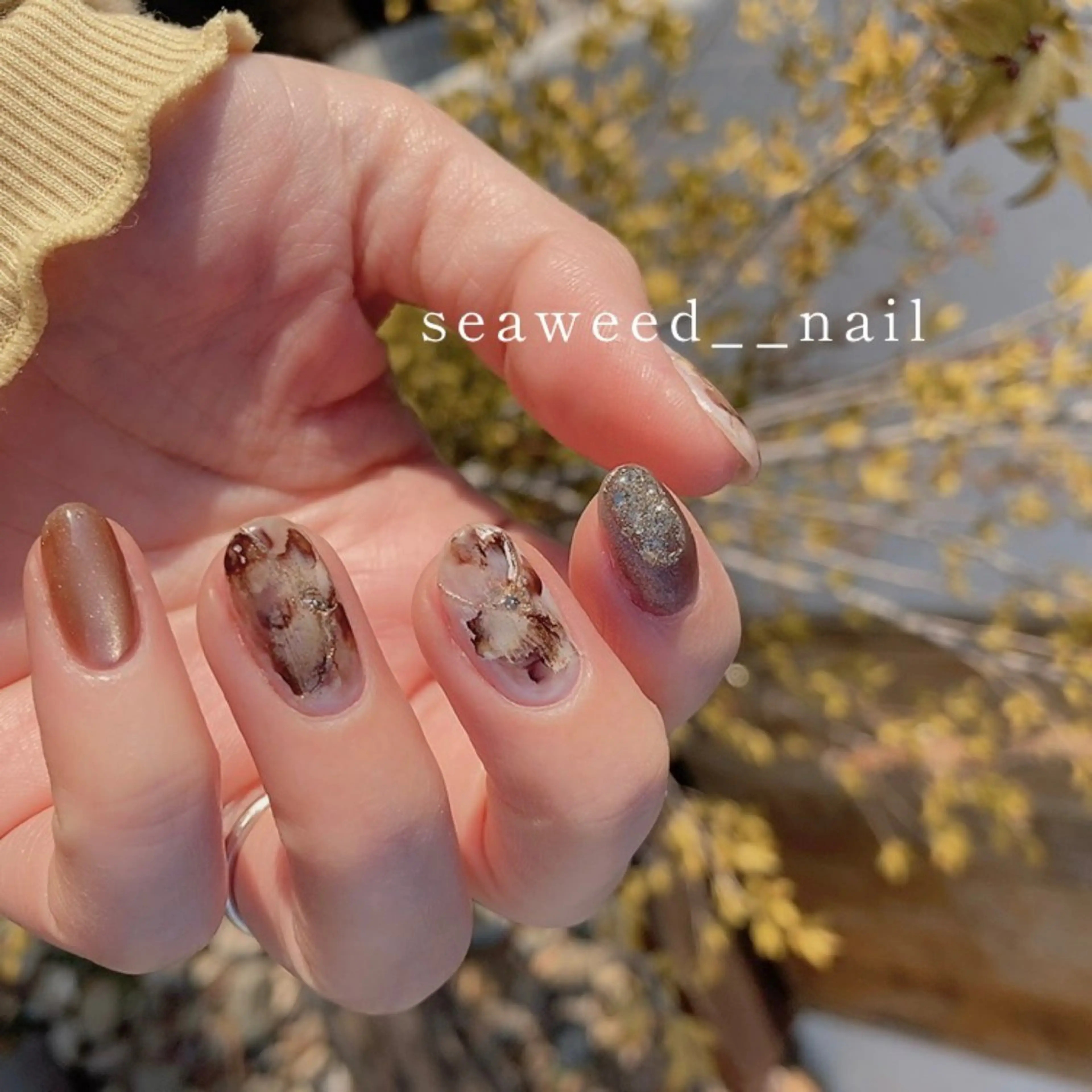 ネイル ハンドネイル seaweed nailのネイルデザイン
