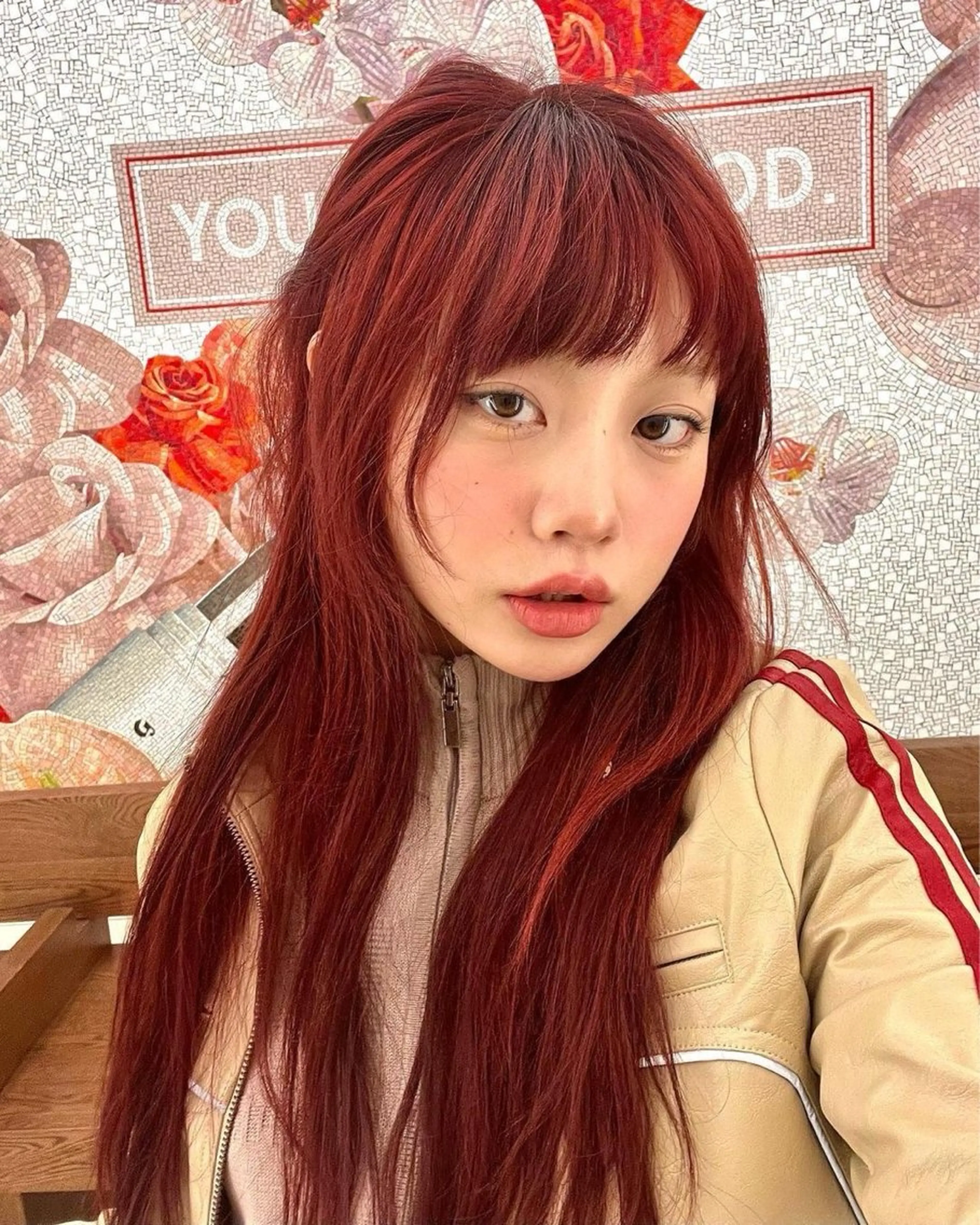 カラー レッドカラー the path アミのヘアスタイル