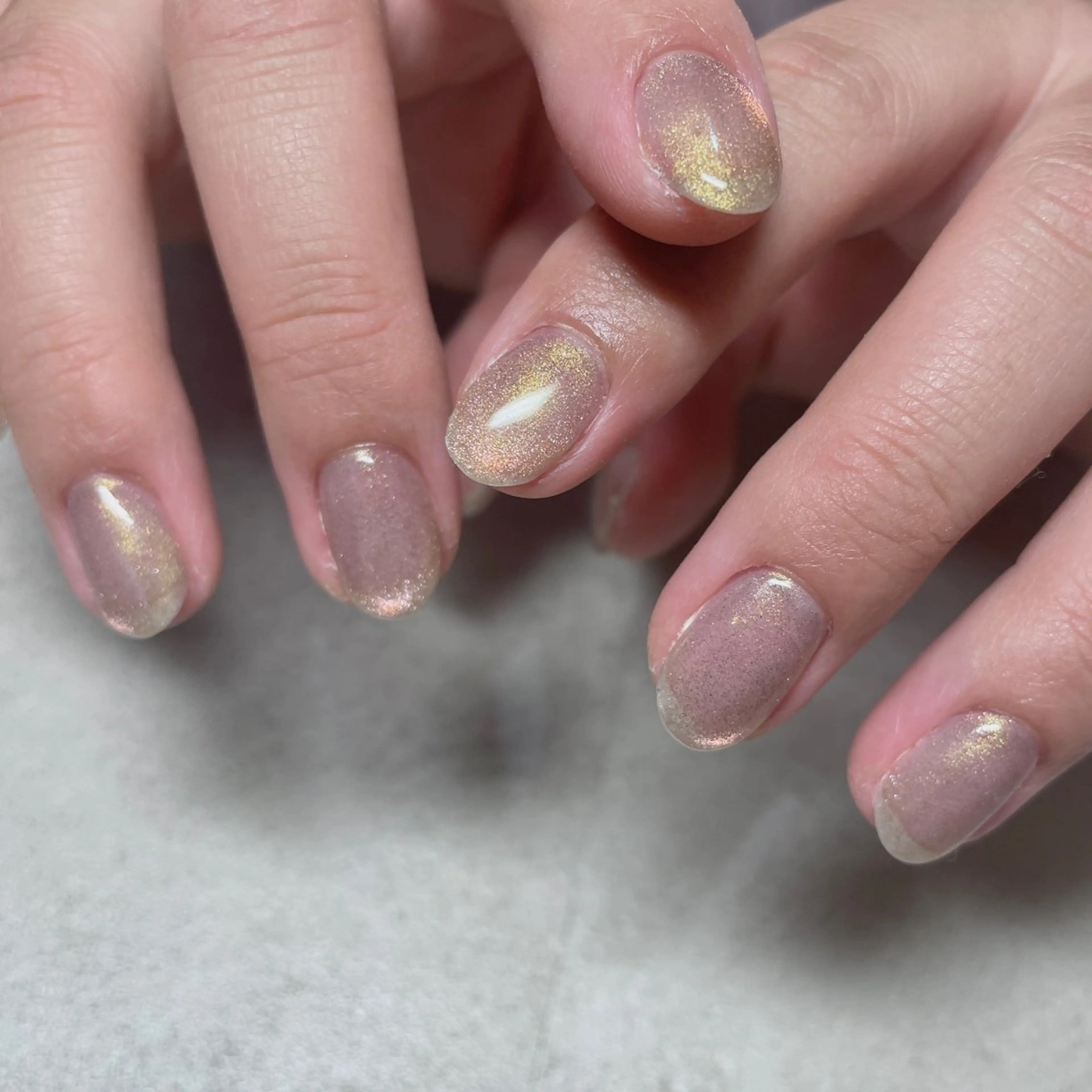 ネイル クリアネイル キラキラネイル ラメ(グリッター) マグネットネイル ワンカラーネイル acs.n所属・ネイル，耳つぼ 風間すみれのその他イメージ