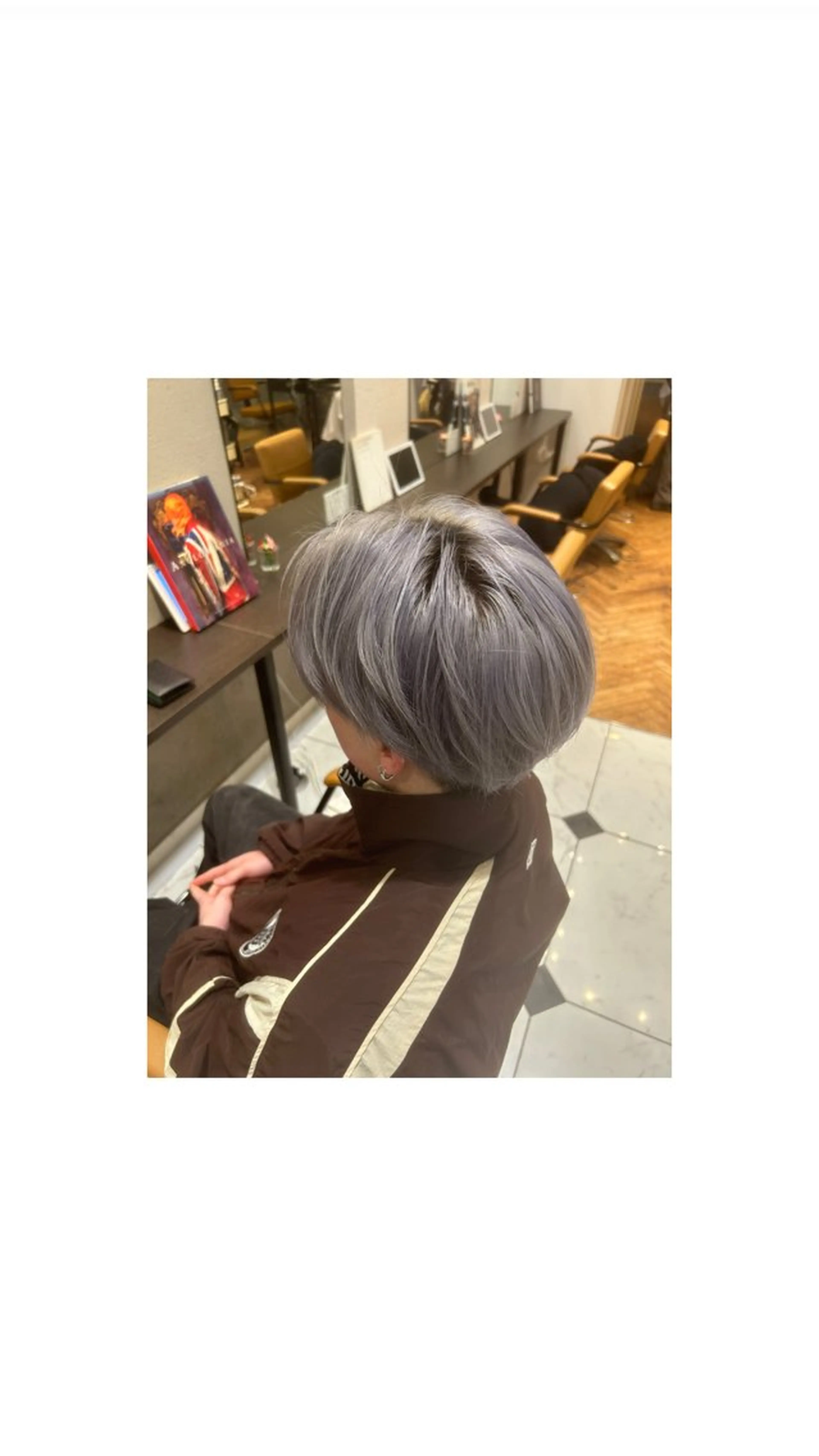 カラー メンズ シルバー Michio Nozawa HAIR SALON Ginza所属・ナカシマ ユヅキのヘアスタイル