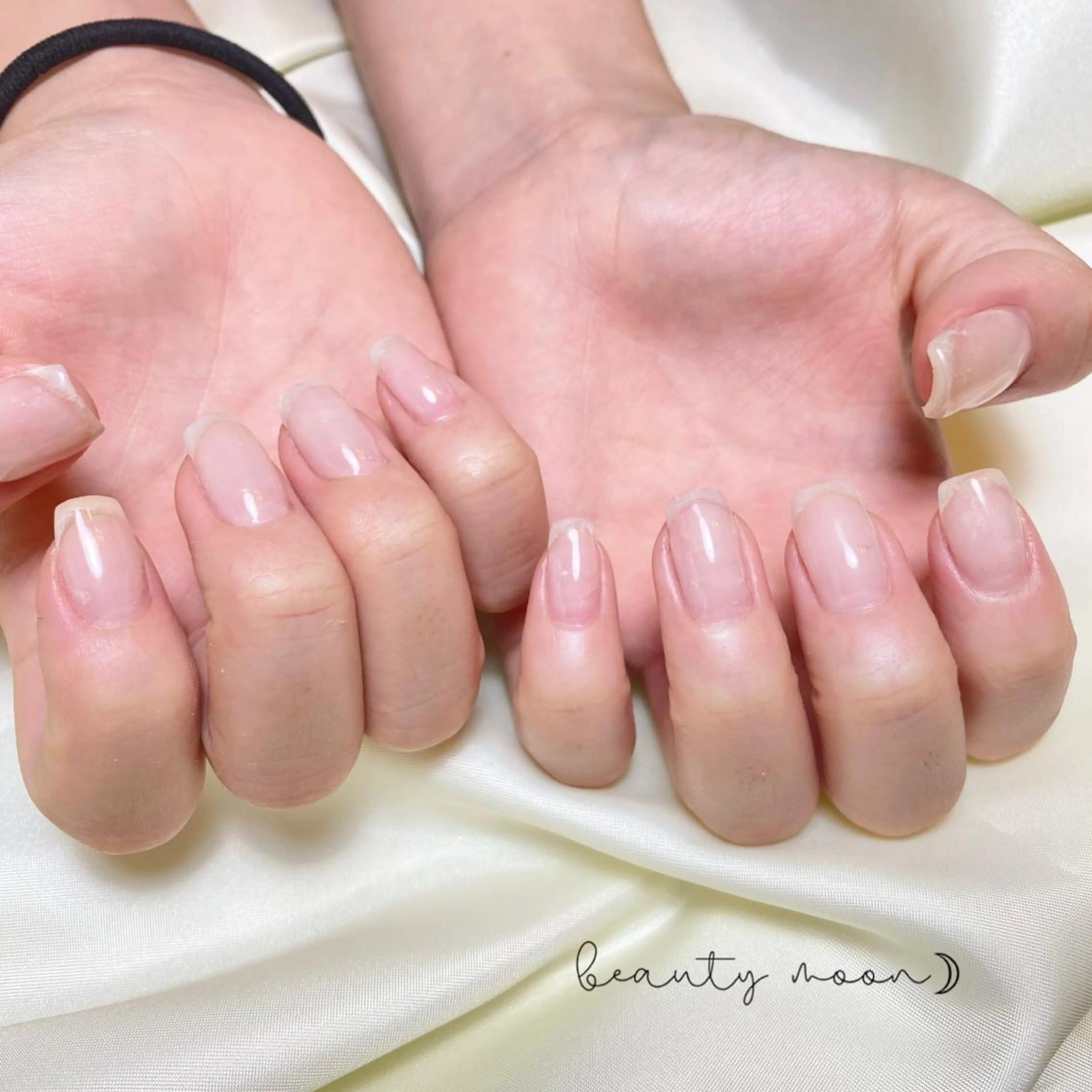 ネイル アートネイル クリアネイル ジェルネイル ハート ミラーネイル ハンドネイル beauty ☪︎moonのネイルデザイン