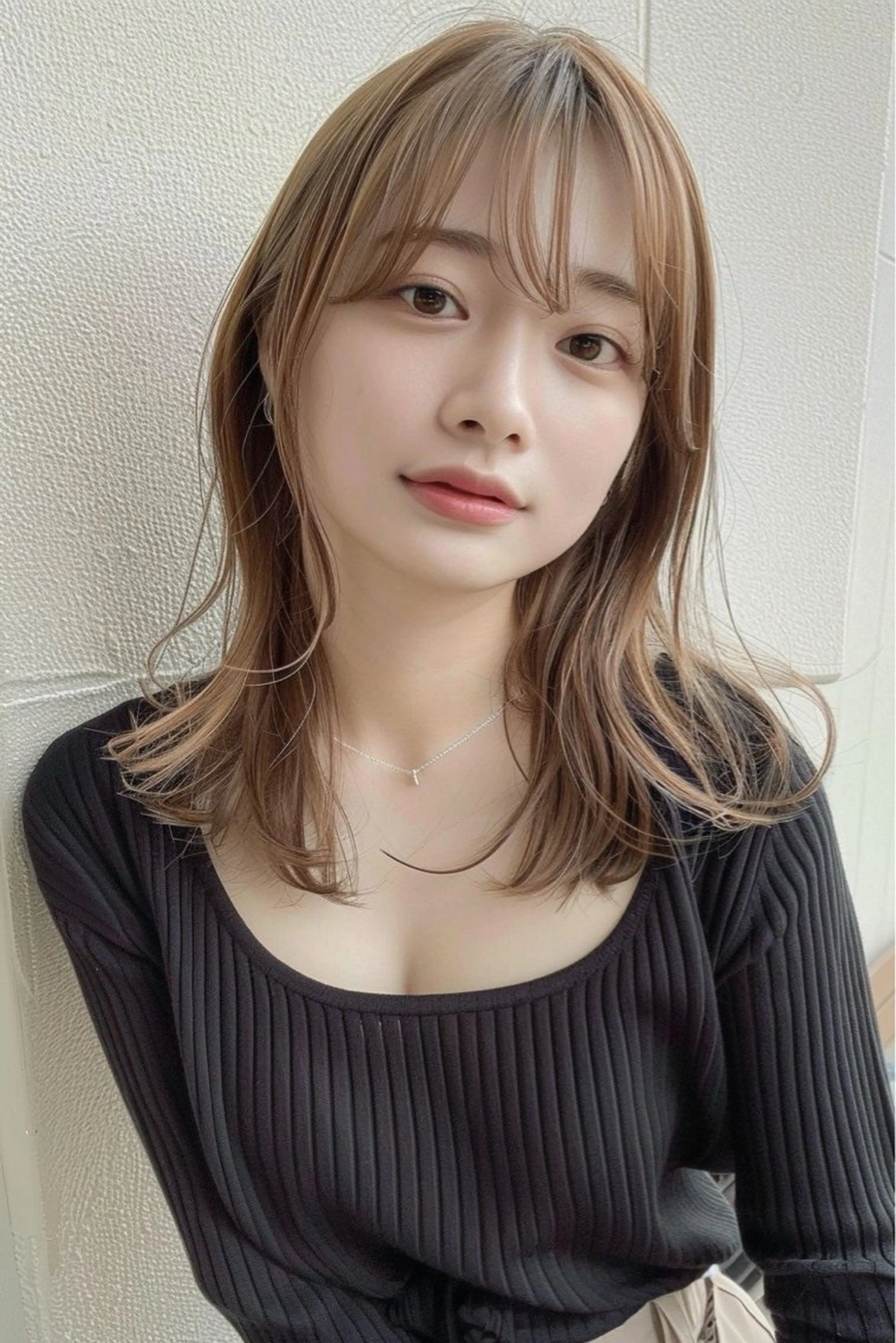ミディアム カラー カット ヘアカラー トリートメント ブリーチ/ハイトーン 特化/shoriのヘアスタイル