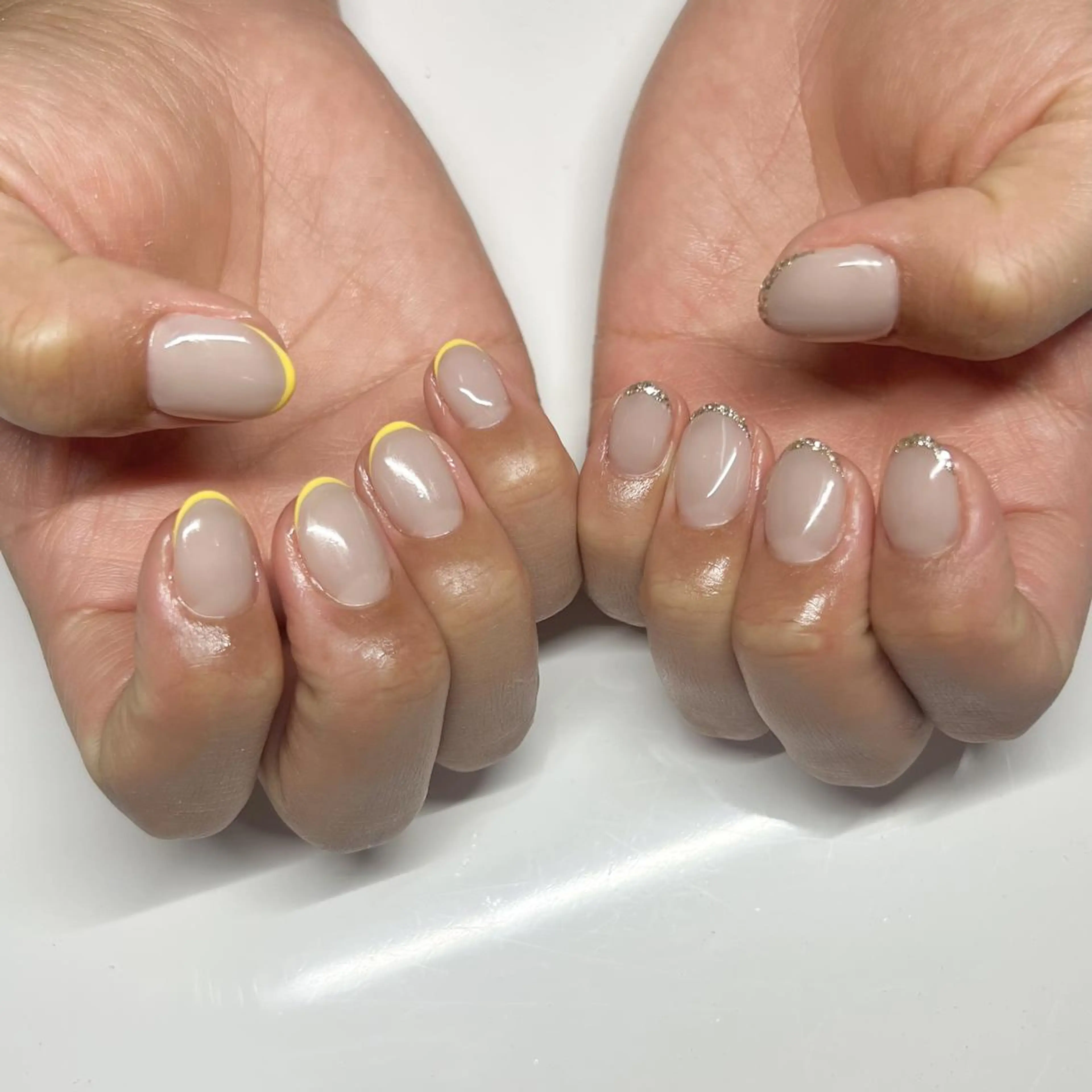 ネイル フレンチネイル ハンドネイル NANA RISAのネイルデザイン