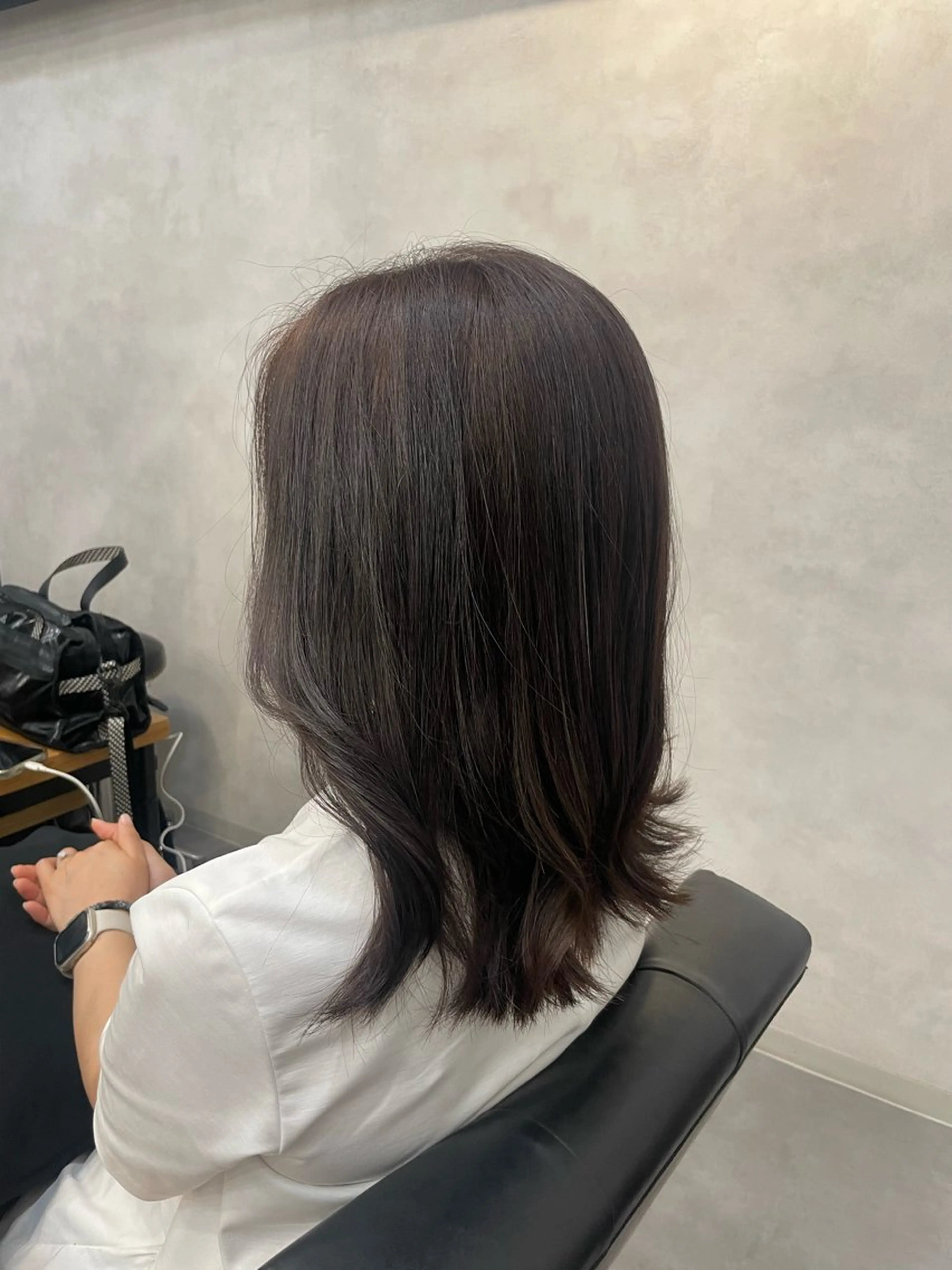 セミロング カラー ヘアカラー トリートメント 今村 南穂のヘアスタイル