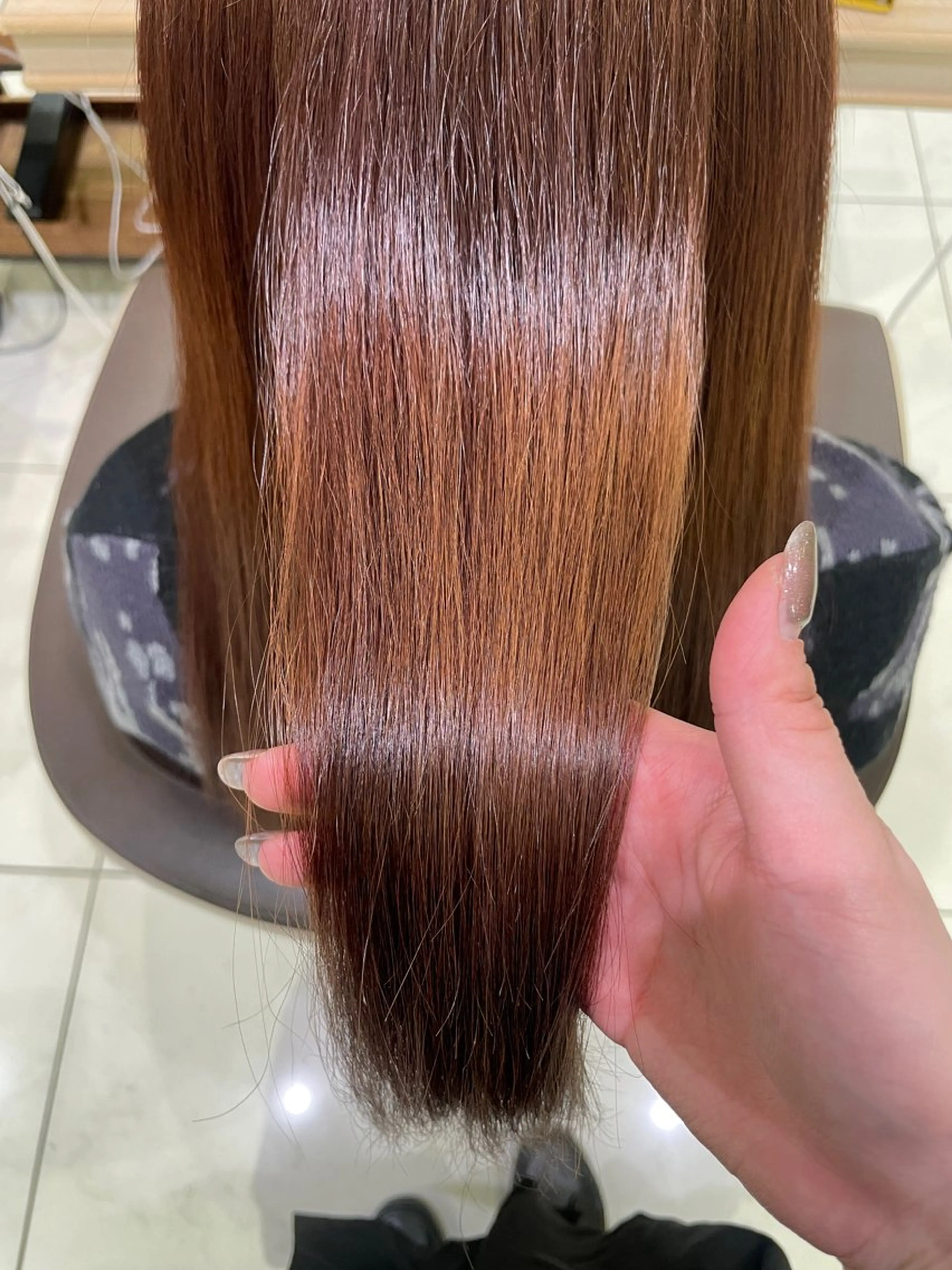 カラー ブラウンカラー レッドカラー ヘアカラー 縮毛矯正/ まなかのヘアスタイル