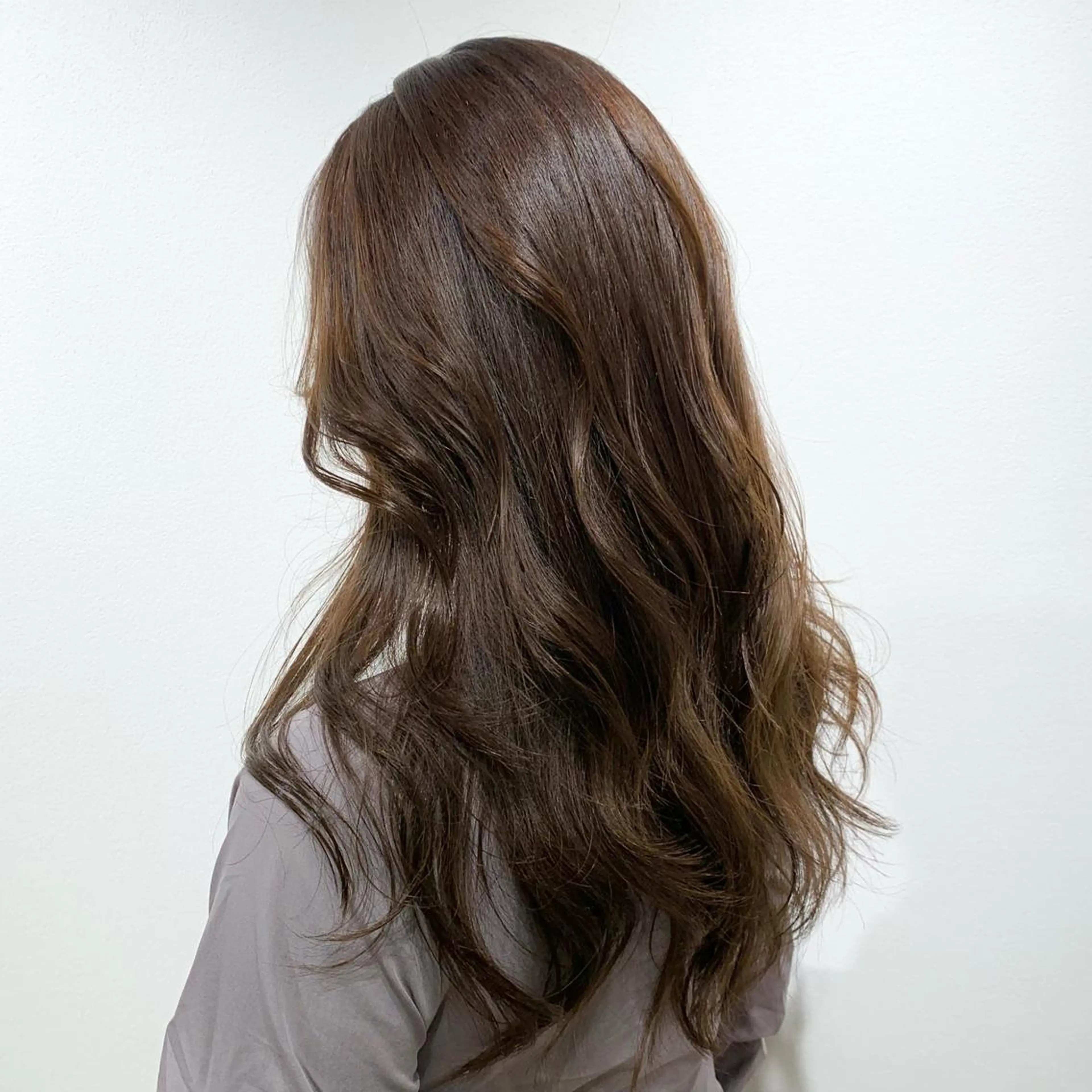 ロング カラー ヘアアレンジ キヨミ 韓国レイヤーカットのヘアスタイル