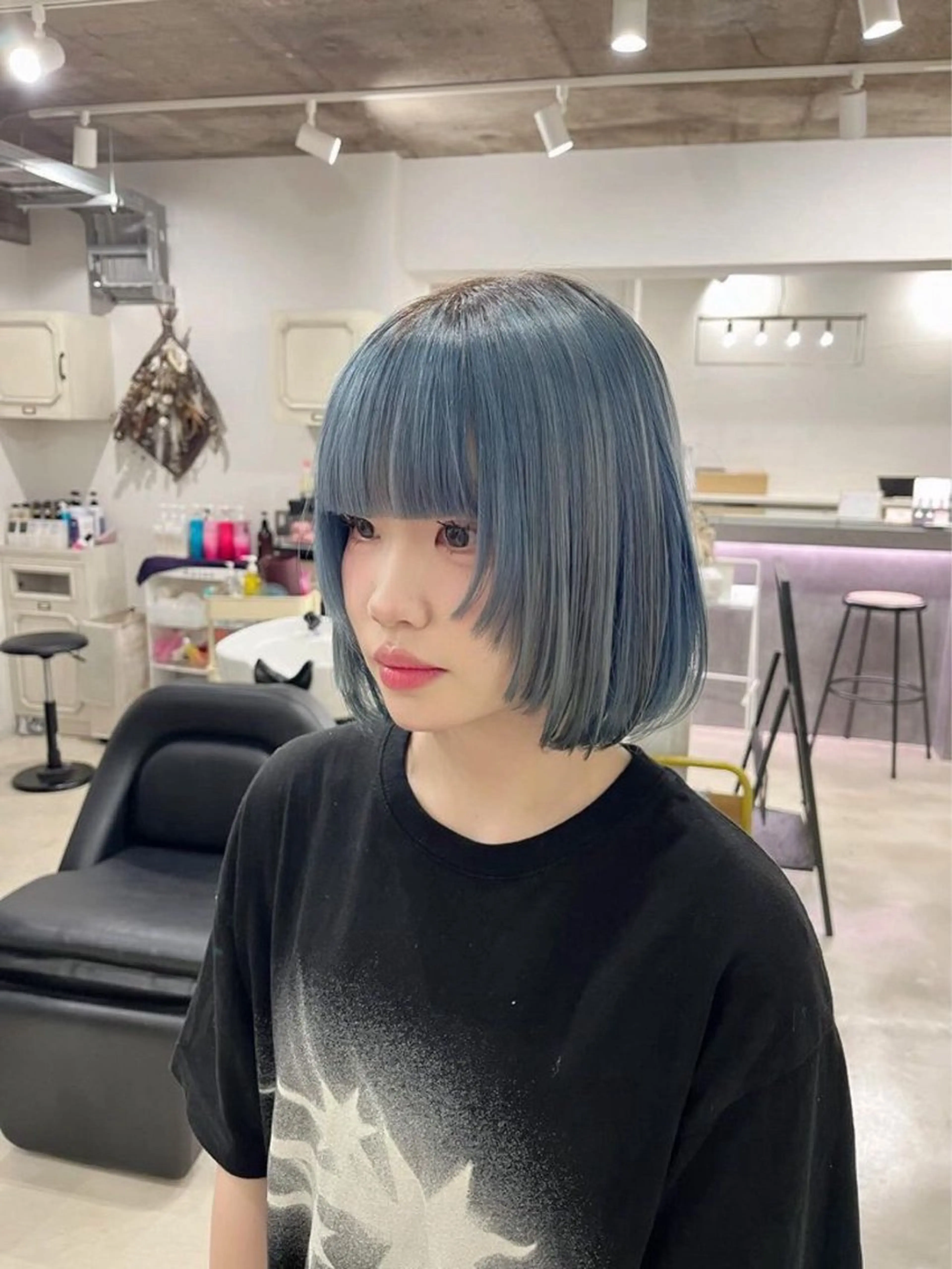 ショート ボブ 小顔カット KUTEN所属・岐阜パーマ/透明感 カラー/Genkiのヘアスタイル