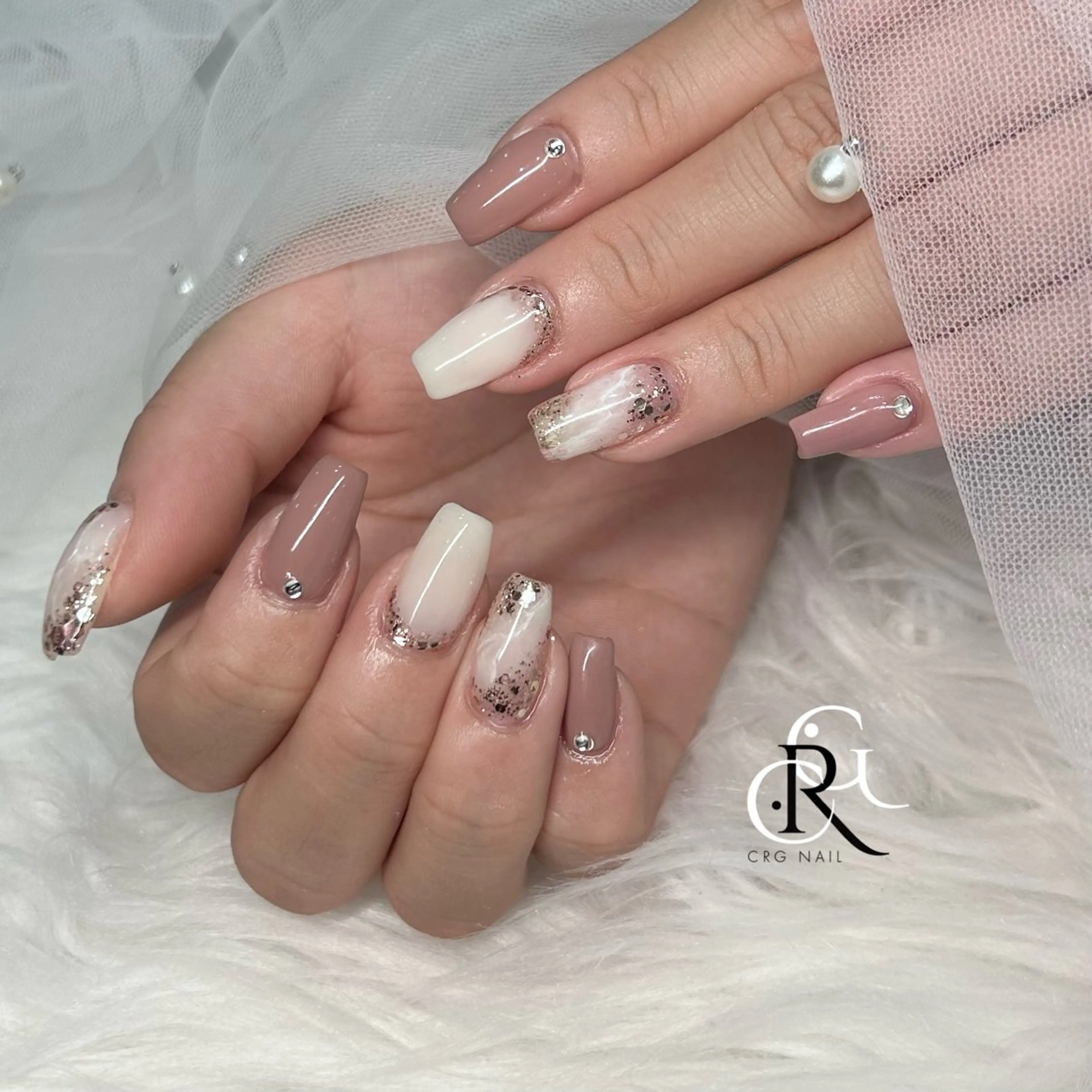 ショート ハンドネイル CRGNAIL RENAのネイルデザイン