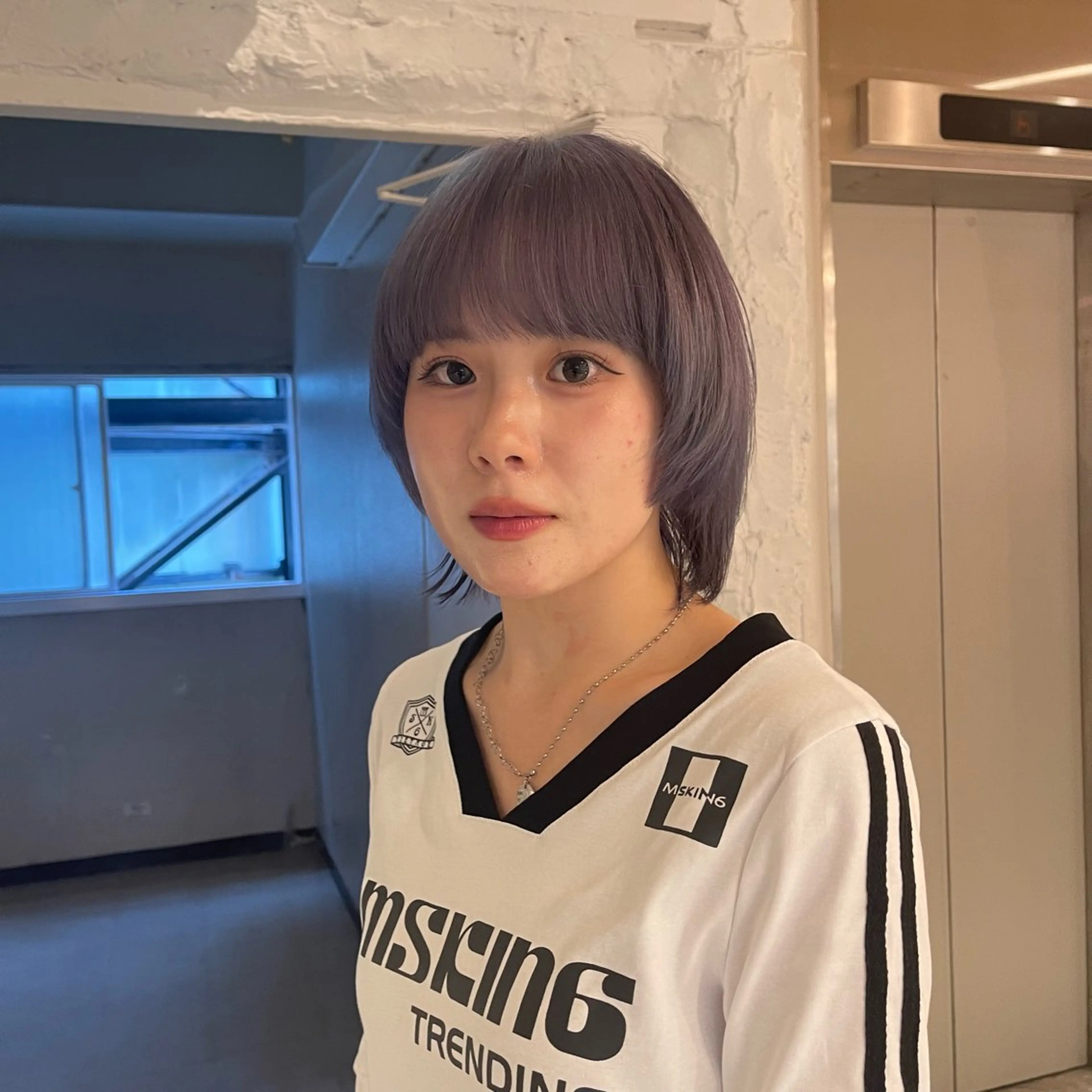 ショート カラー ヘアカラー トリートメント lunty miichiのヘアスタイル