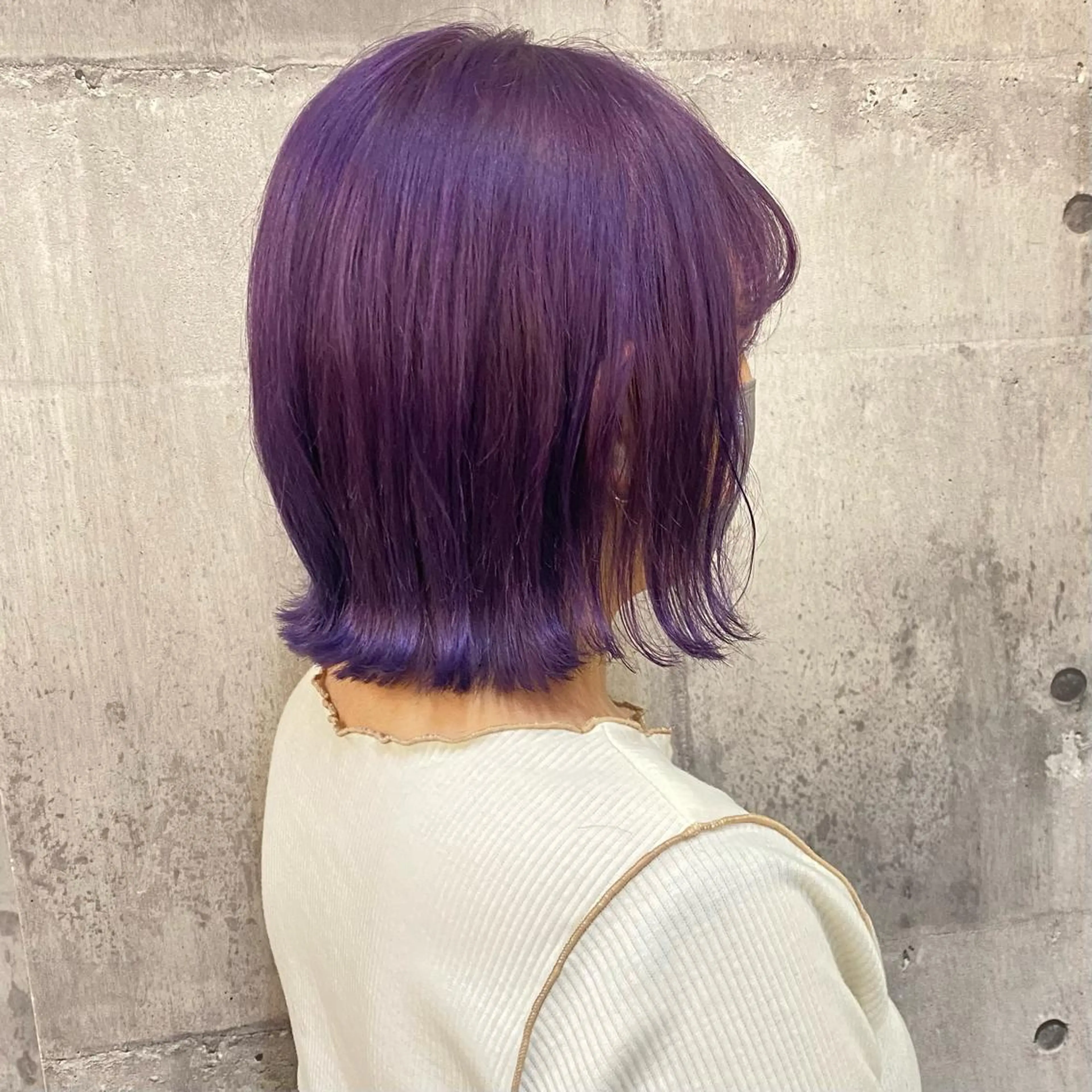 ミディアム ヘアカラー 比嘉 陽のヘアスタイル