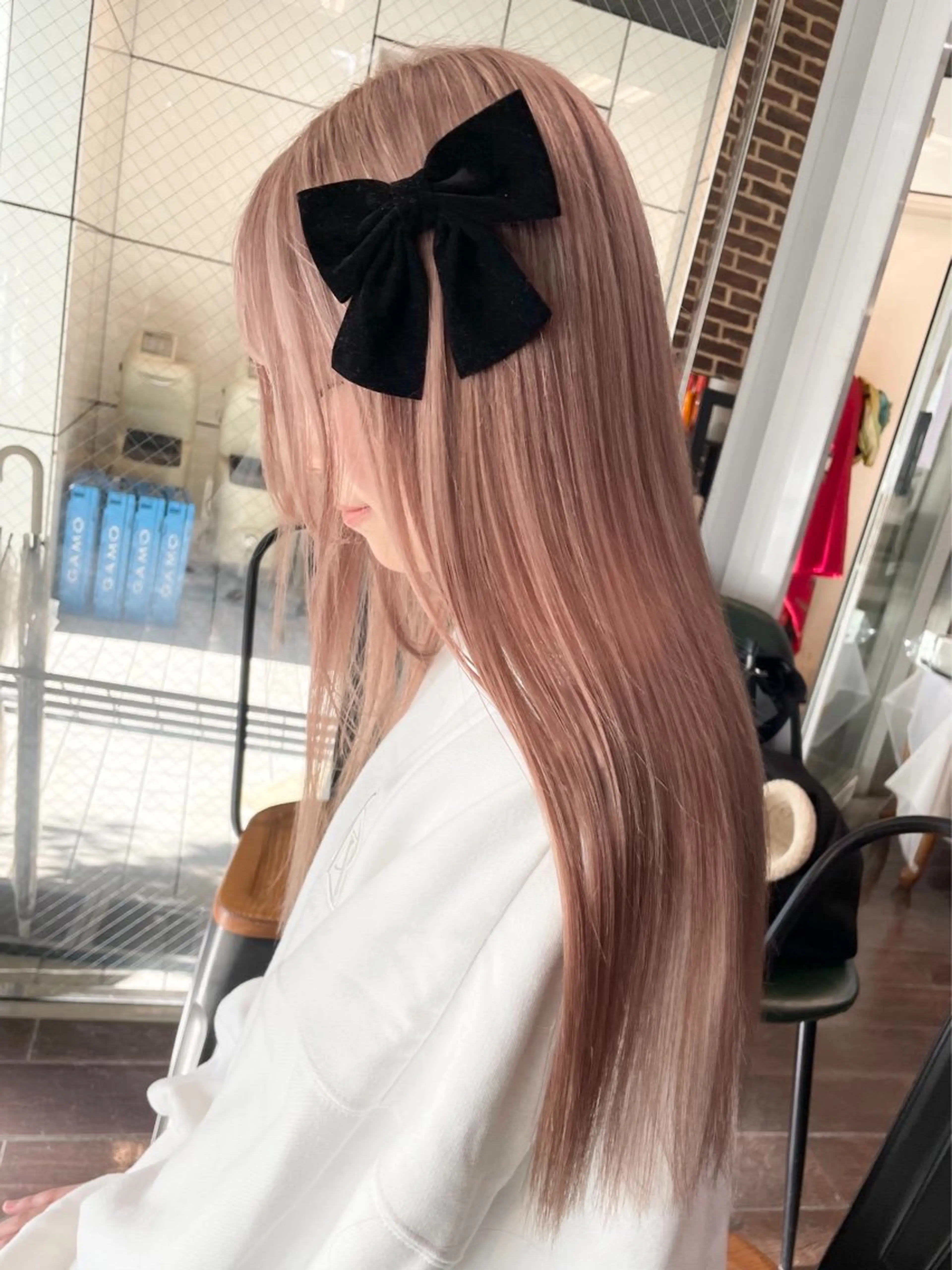 ロング カラー ヘアカラー トリートメント 🎀暖色カラー/ ハナ🎀のヘアスタイル