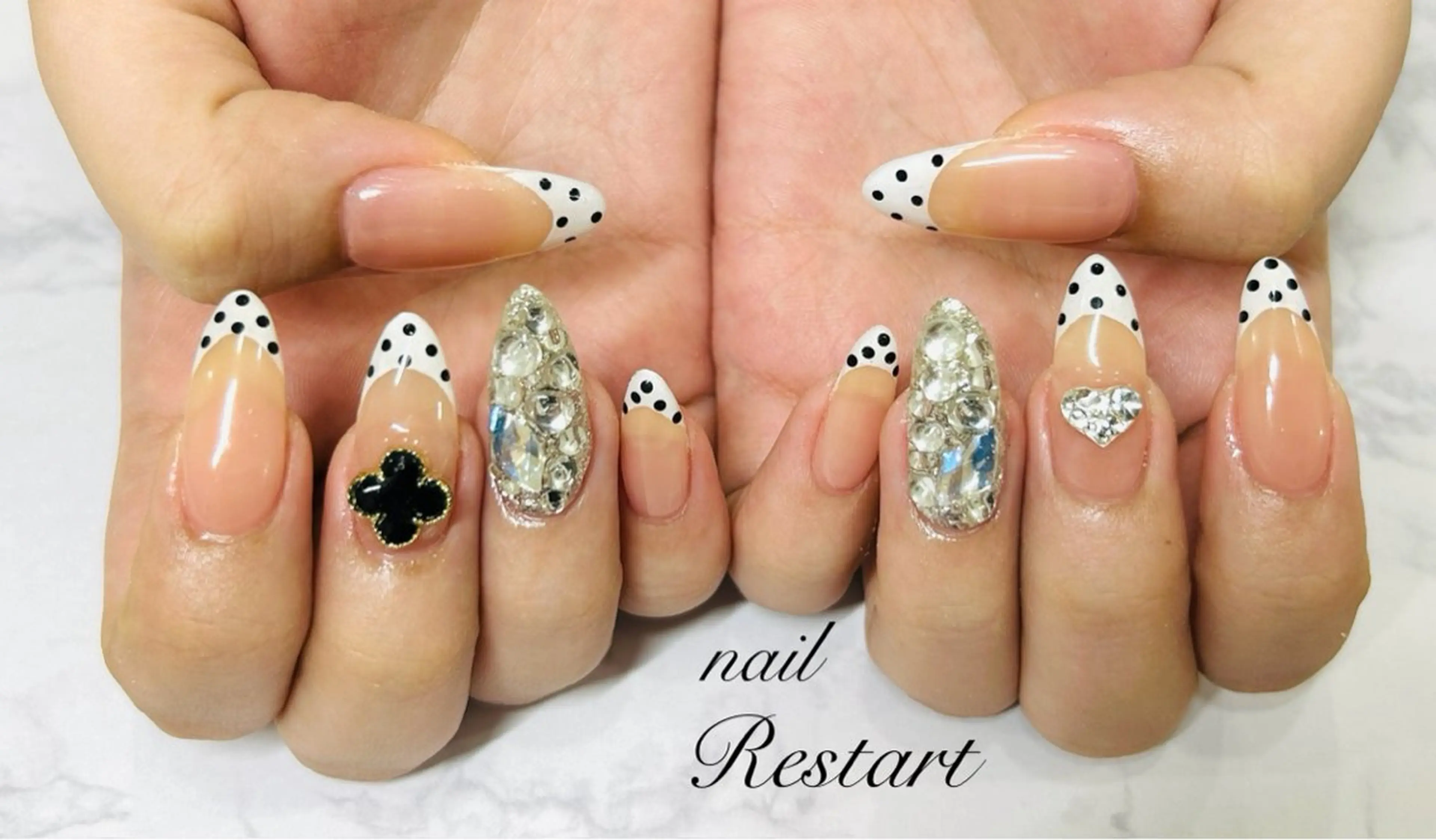 ロング ハンドネイル nail Restart所属・Restart YURIのネイルデザイン