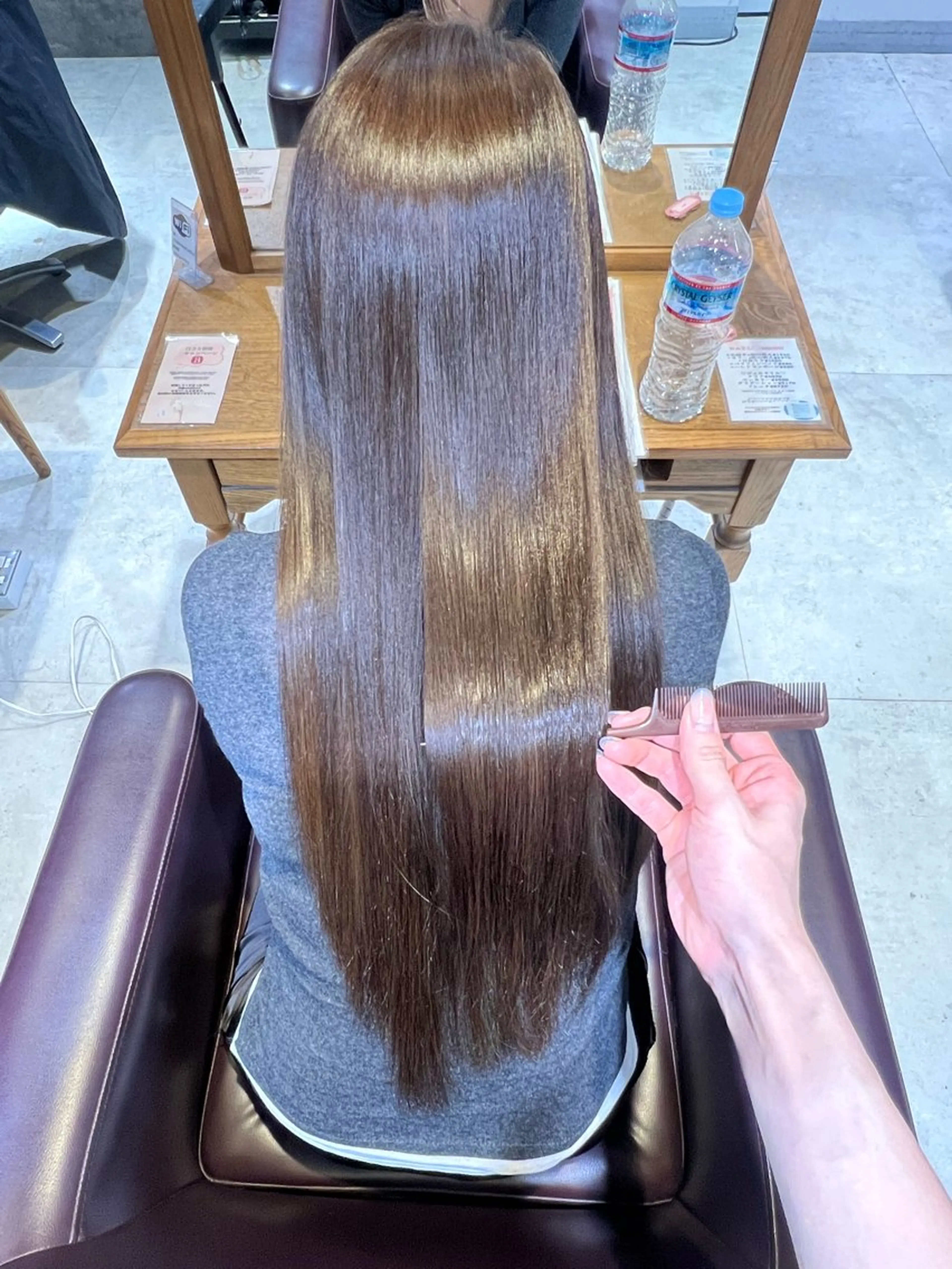 ロング 髪質改善 ヘアカラー トリートメント 池田 藍蓮のヘアスタイル