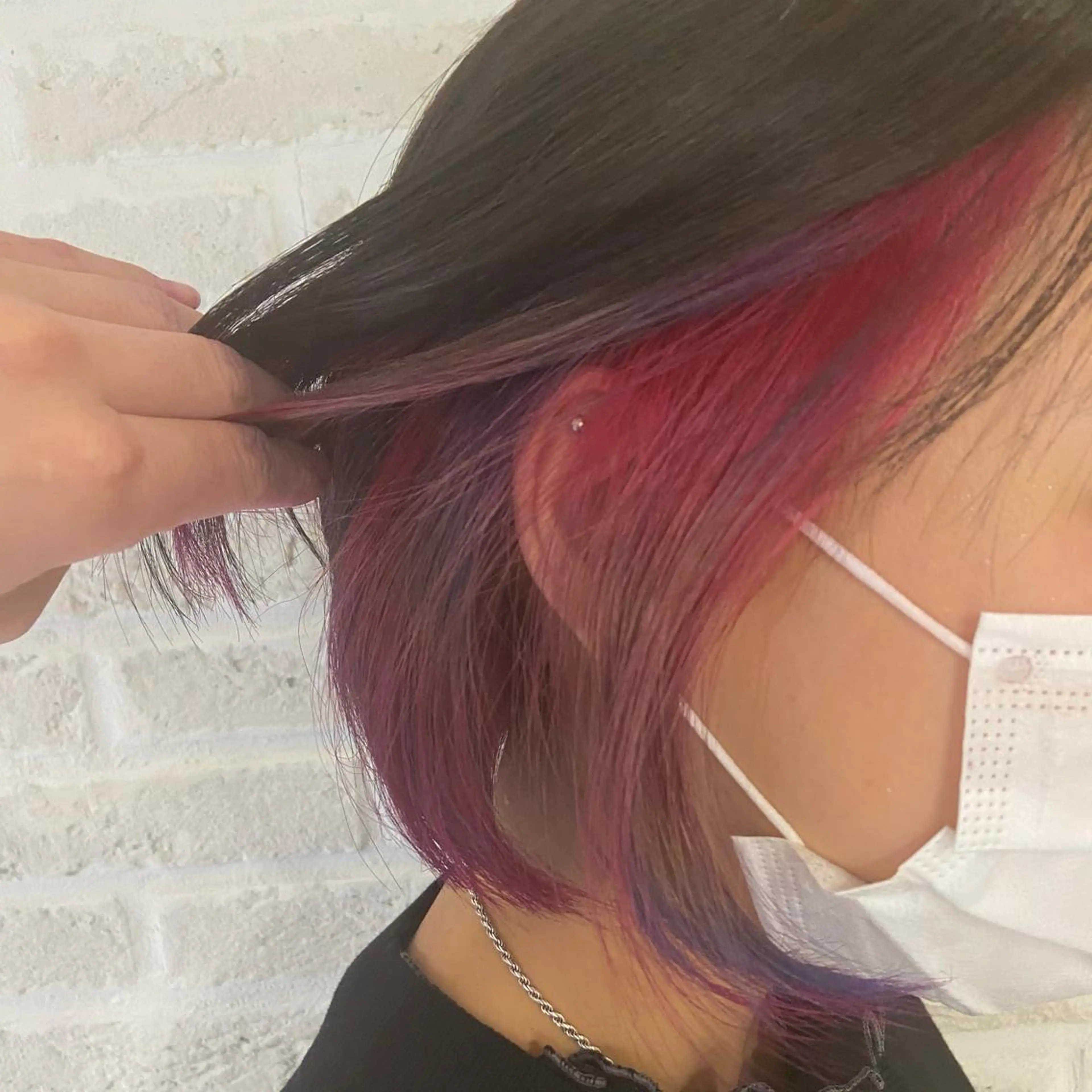 ショート カラー ヘアアレンジ ブリーチ ピンクカラー ユニコーンカラー 北岡慶子☺︎／ リピーター様多数👏のヘアスタイル