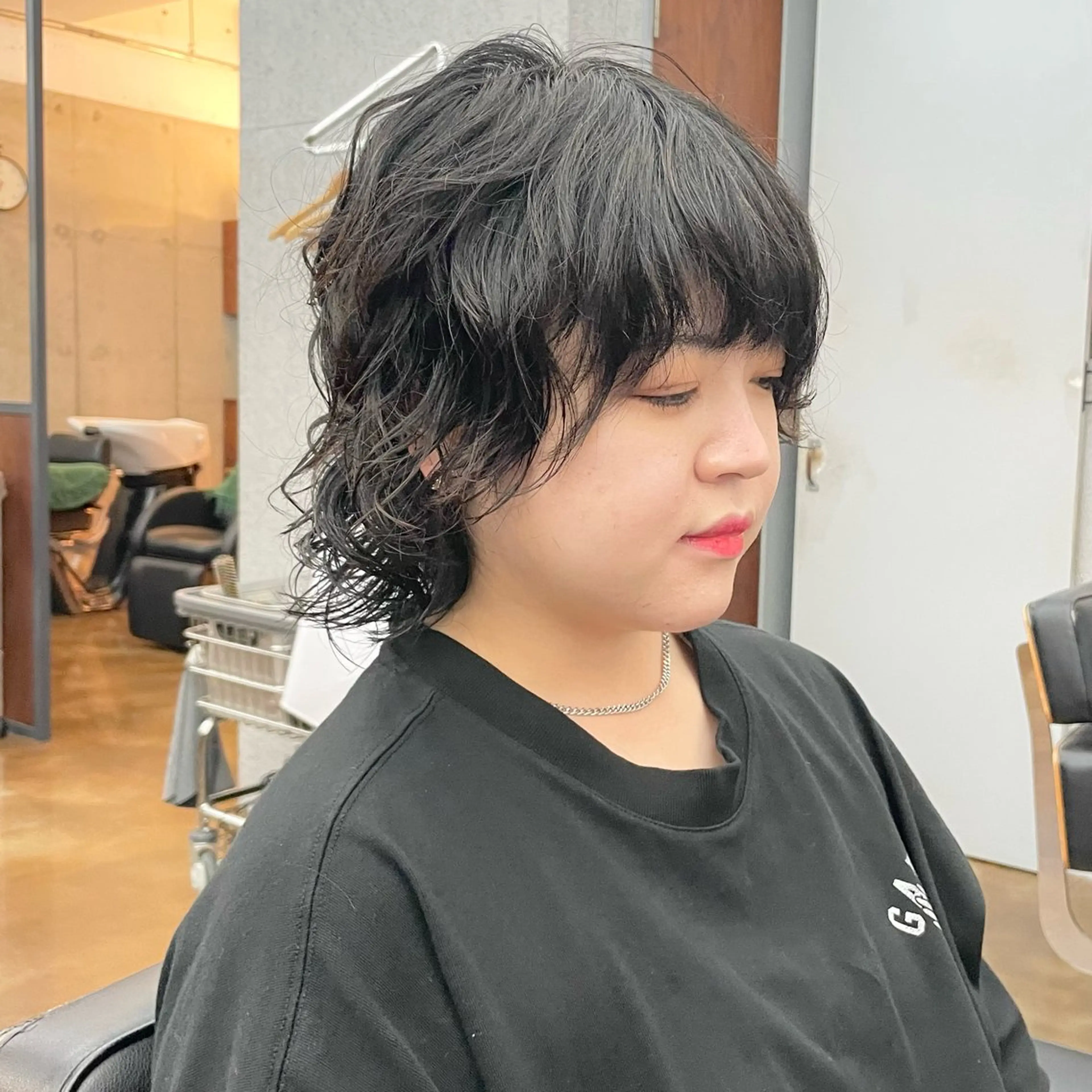 ショート パーマ メンズ メンズパーマ メンズウルフカット ショートヘア ウルフカット カット パーマ ヘアセット ✂︎ウルフ・ショート ✂︎MIKUNIのヘアスタイル