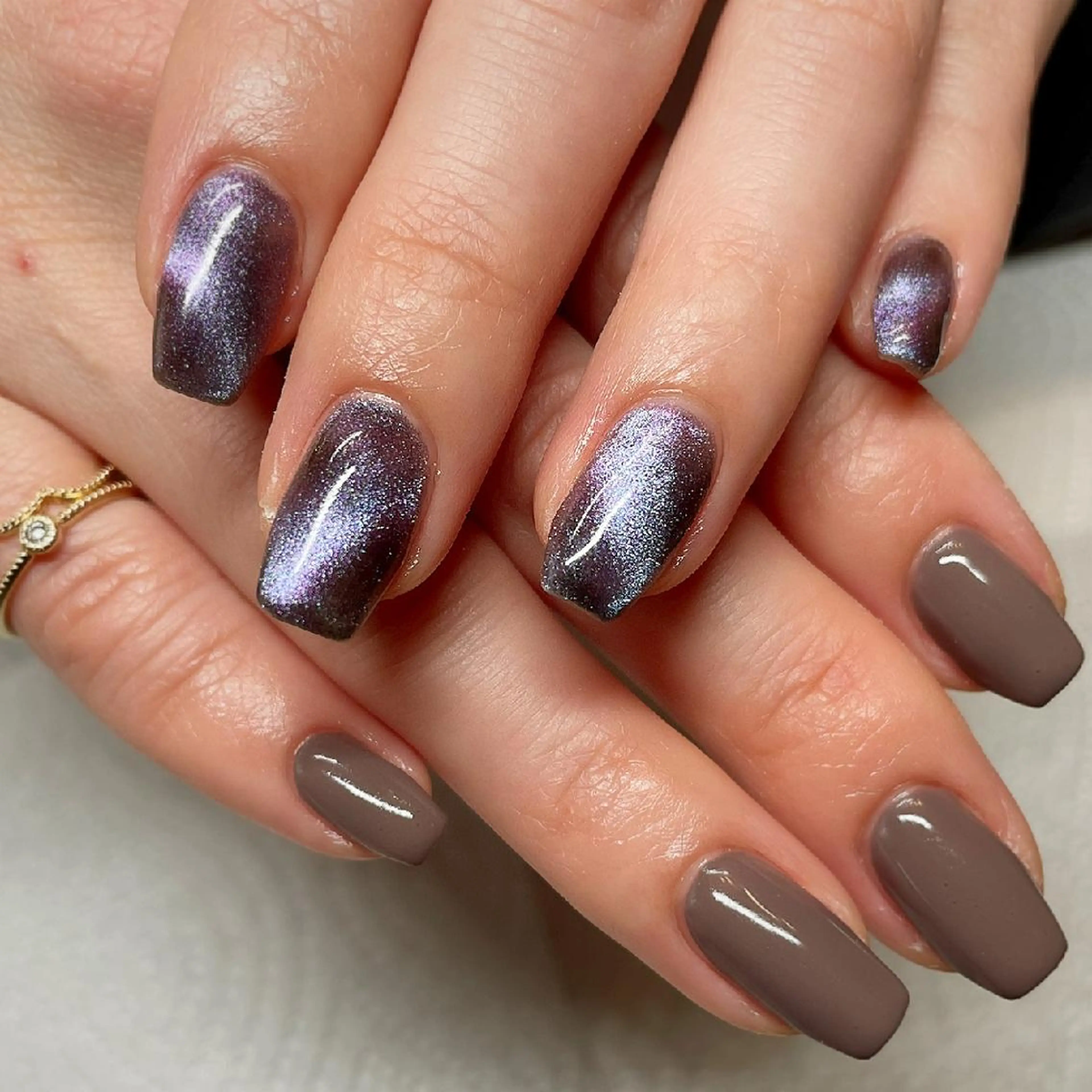 ネイル ジェルネイル マグネットネイル ワンカラーネイル ハンドネイル フットネイル AQUA NAIL所属・AQUA NAILのネイルデザイン