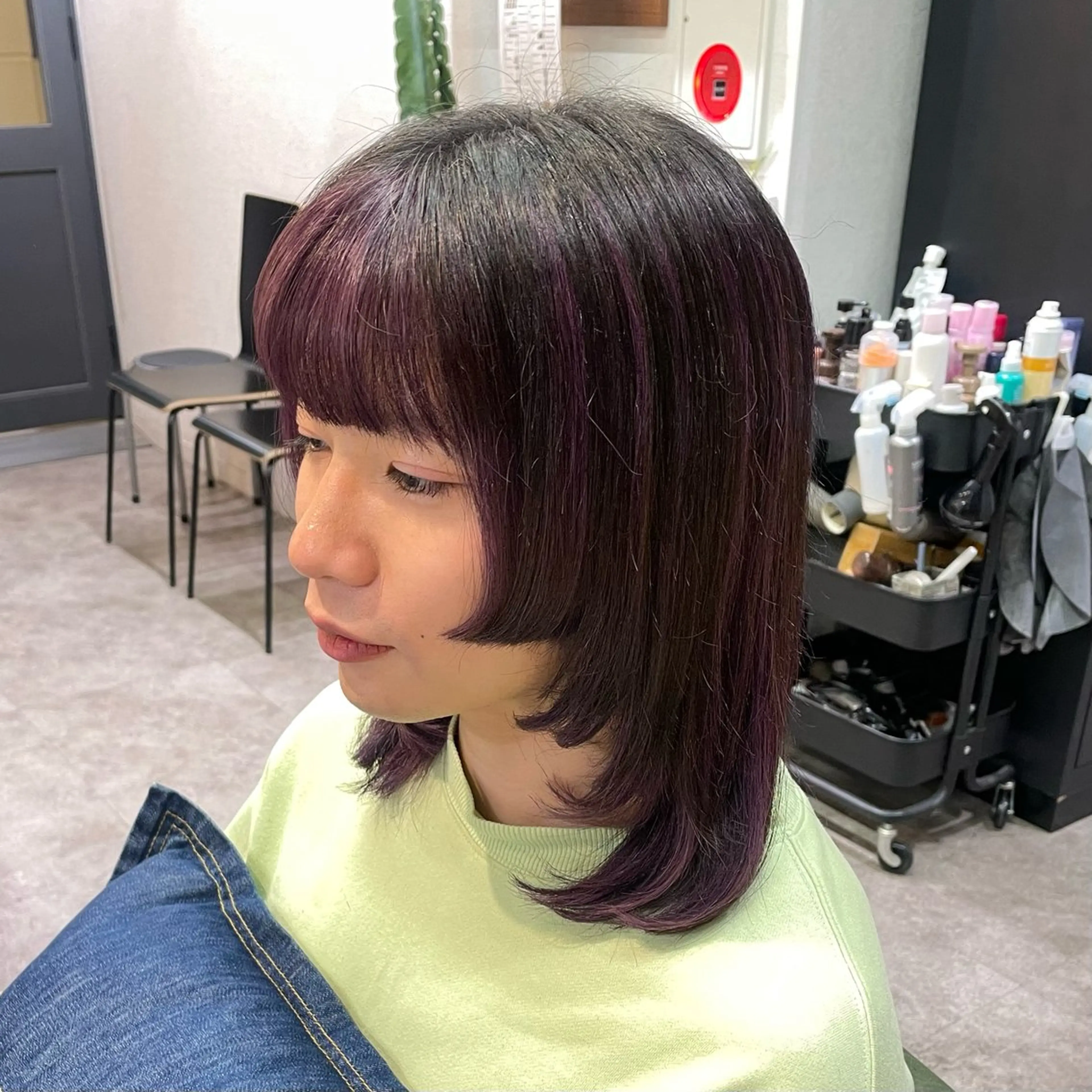 カラー ラベンダーカラー ヘアカラー トリートメント 美髪カラー/髪質改善 /縮毛矯正/airiのヘアスタイル