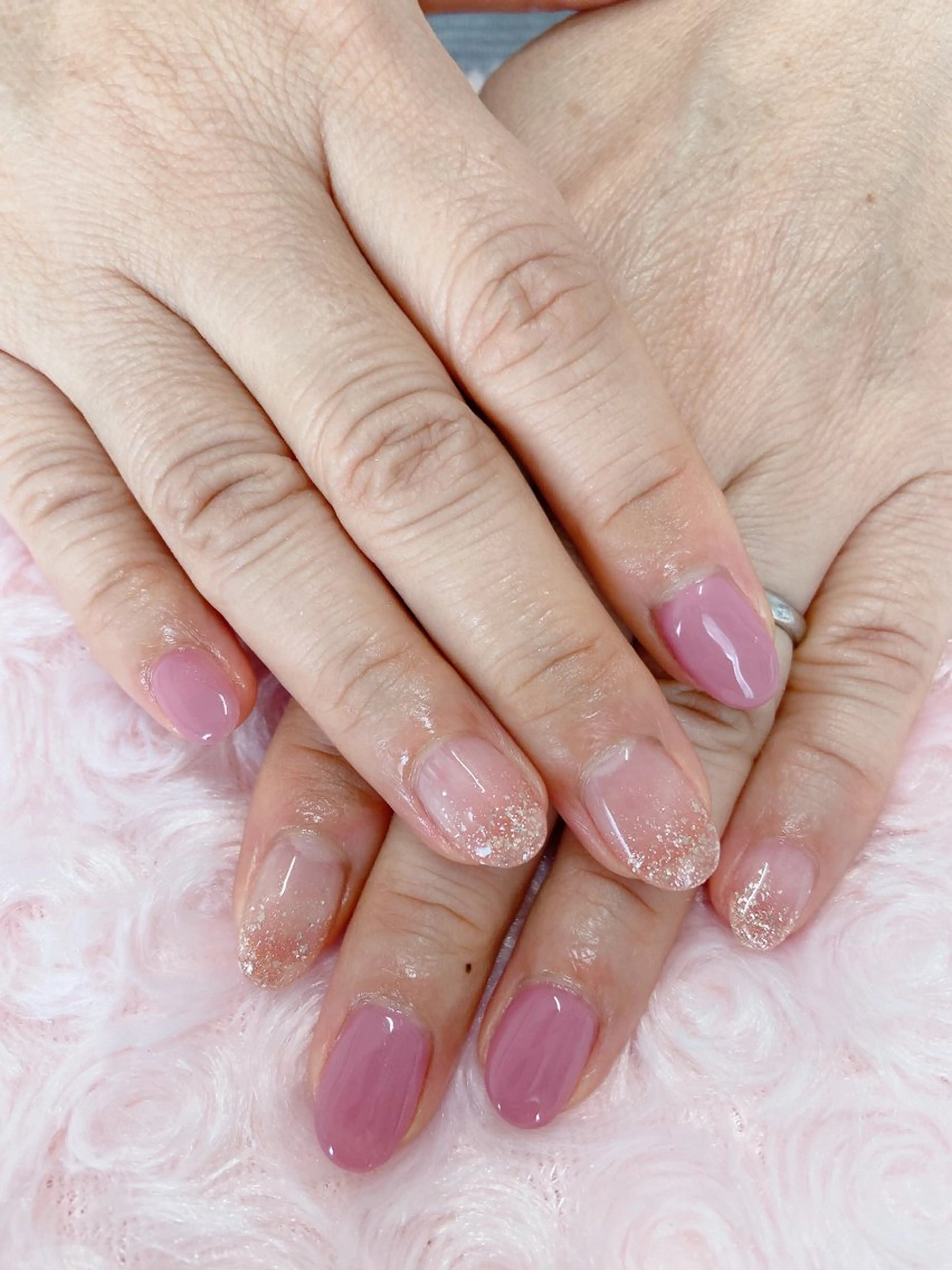 ネイル ピンク ハンドネイル nail salon Berry所属・前田 りかのネイルデザイン