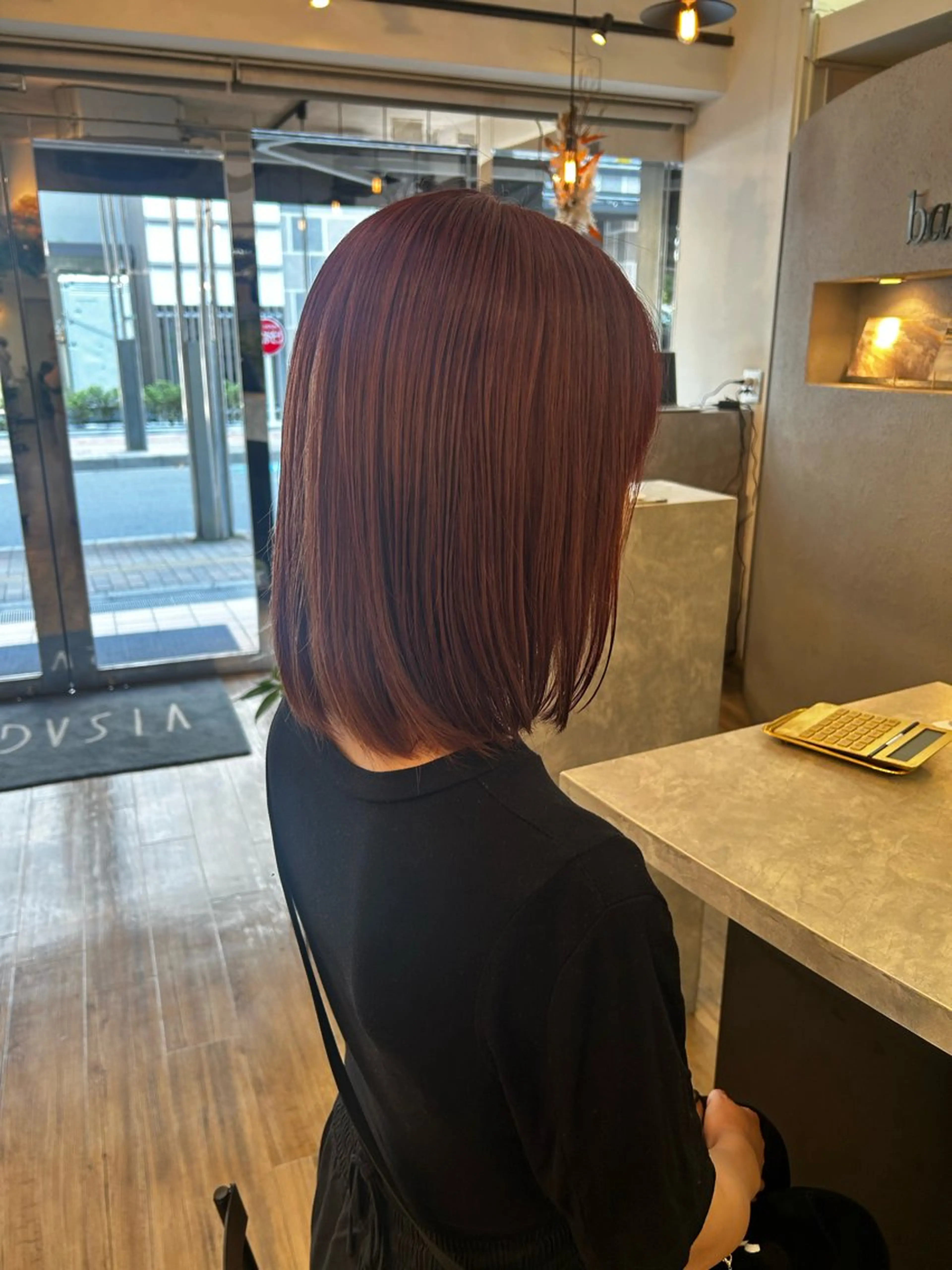 ミディアム カラー ミナミ🩰デサインカ ラー♡ヘアセットのヘアスタイル