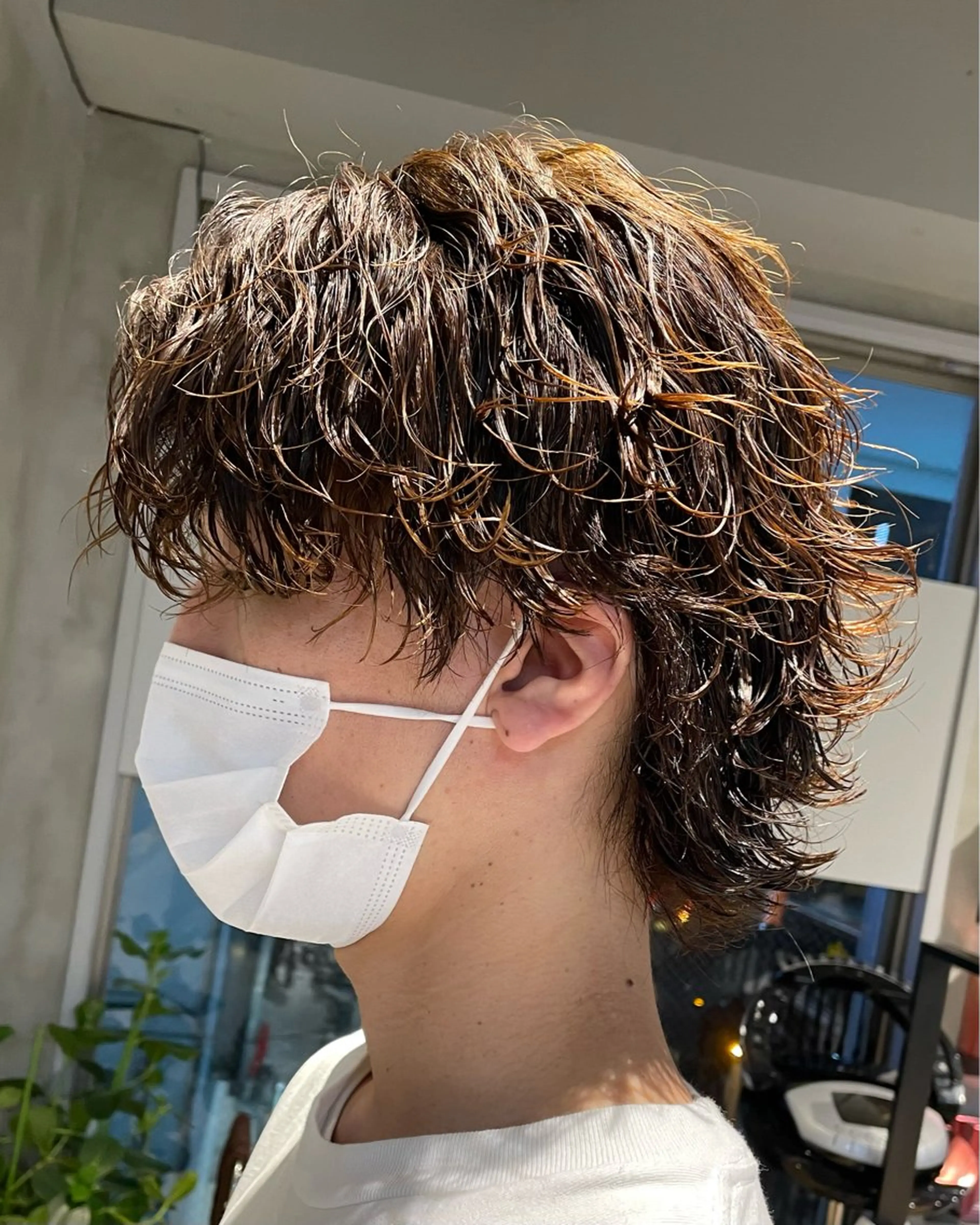 ミディアム カラー パーマ メンズ 楽斗/メンズパーマ /シャドウパーマのヘアスタイル
