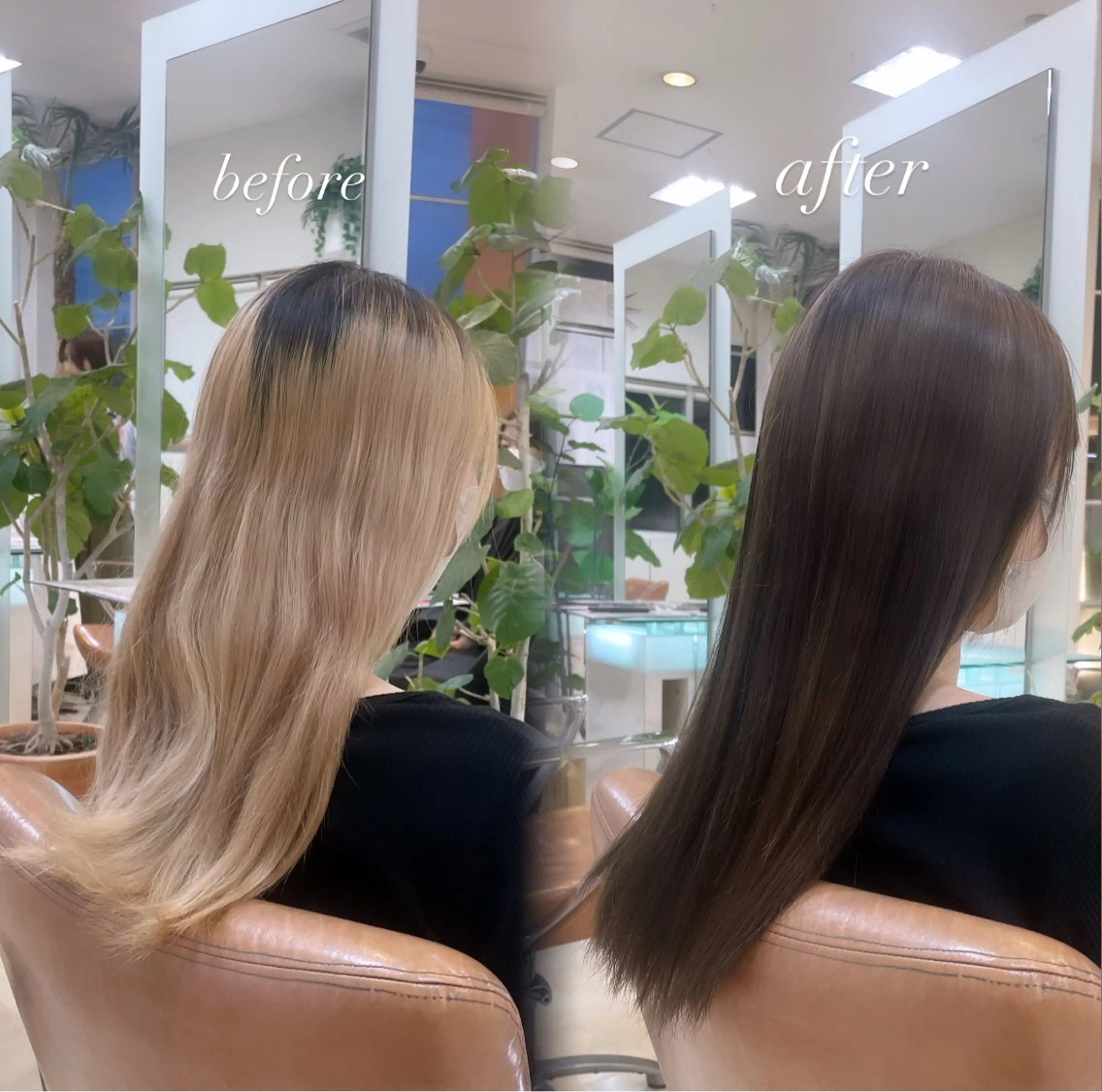 ロング ヘアカラー 𝑚𝑜𝑒. ❤︎ カラー特化|マツエクのヘアスタイル